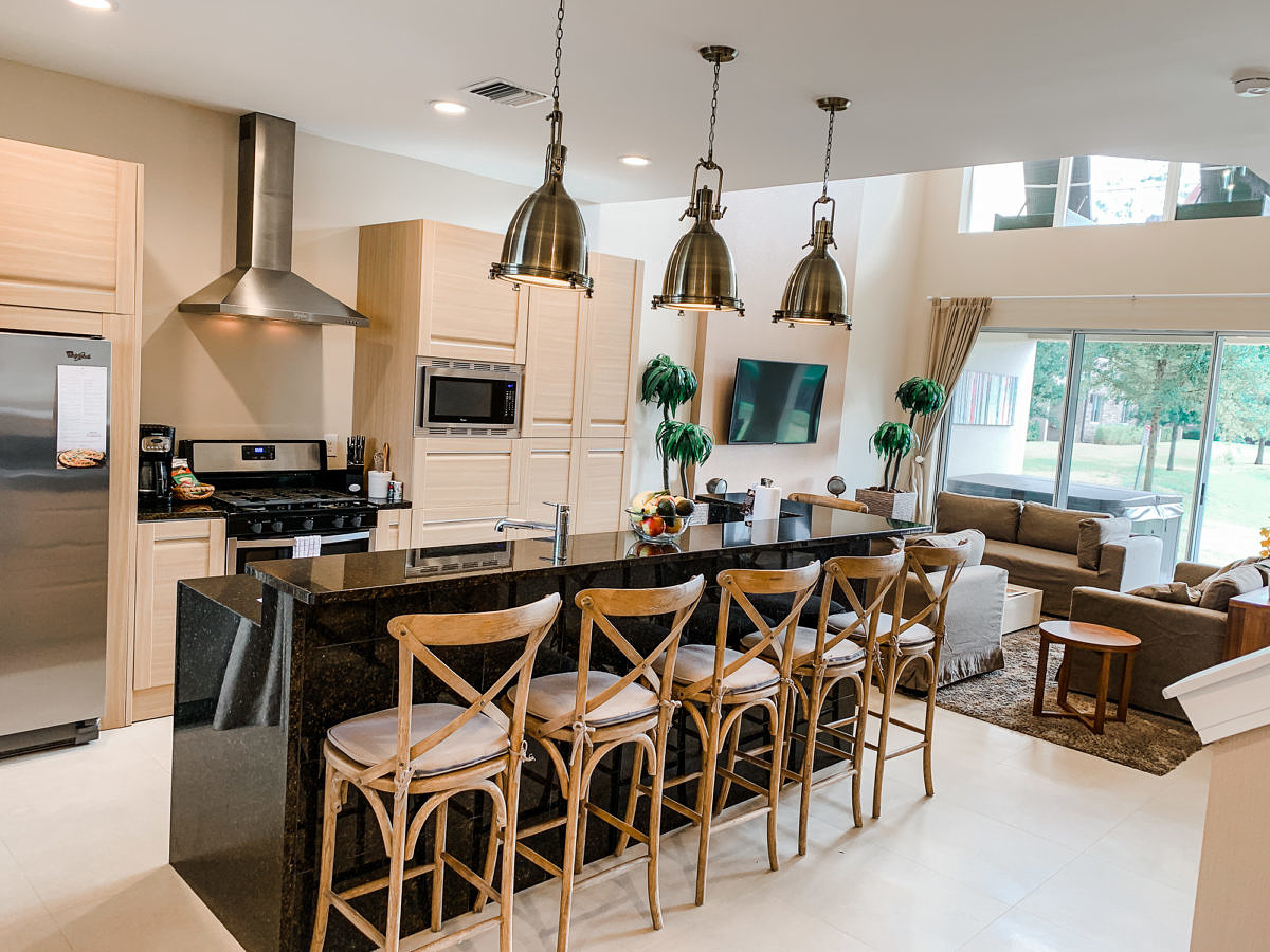 Modern kitchen at Magic Village Vacation Homes in Kissimmee, FL