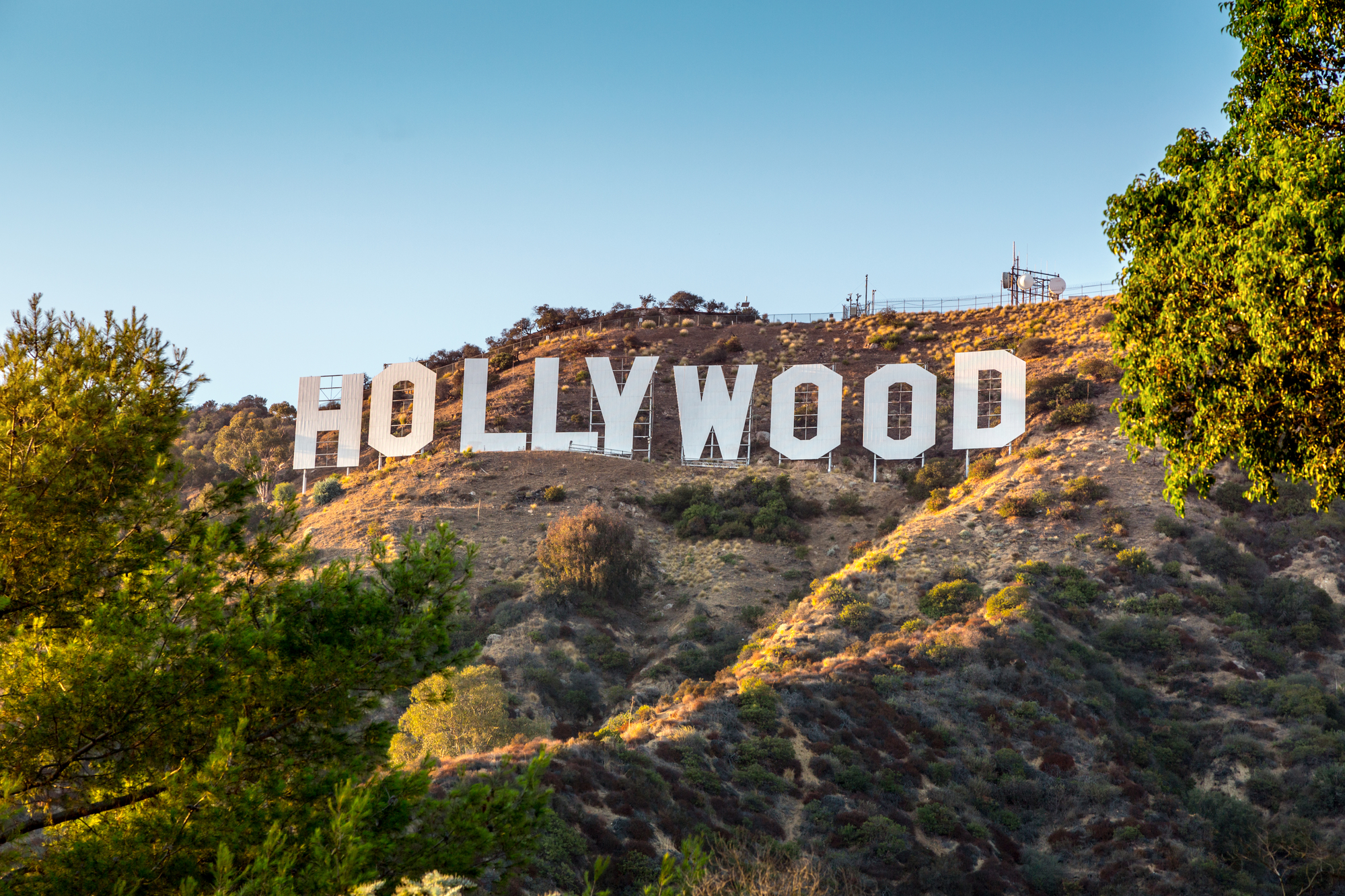 View of the Hollywood sign from Burbank