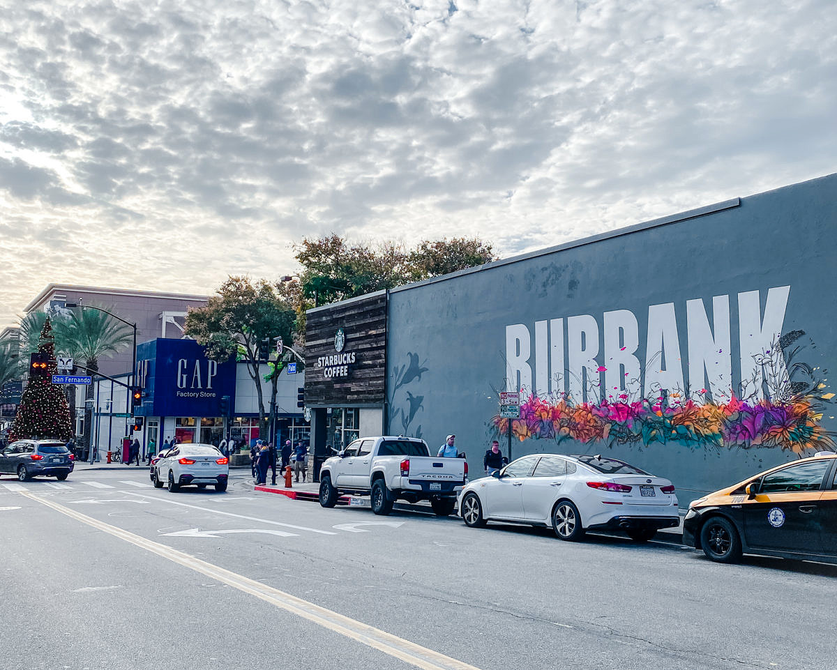 Mural in Downtown Burbank CA