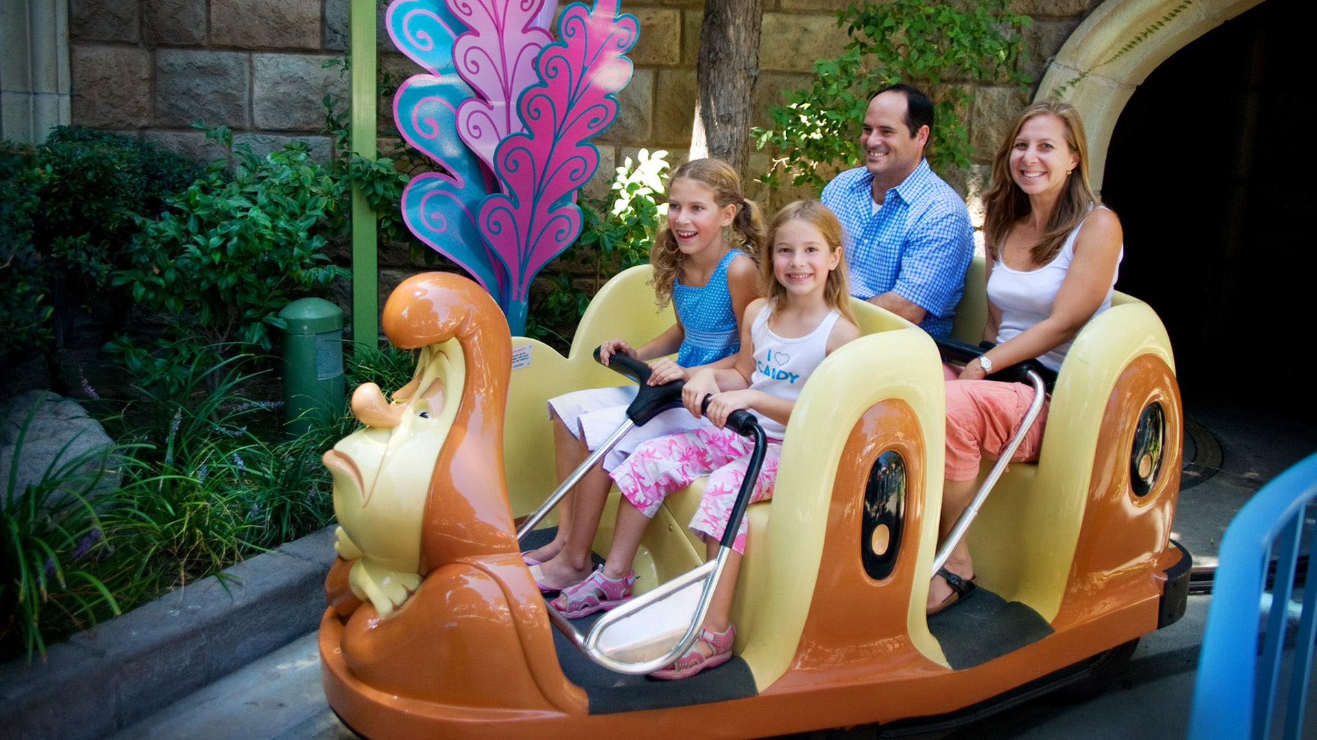 Alice in Wonderland ride at Disneyland