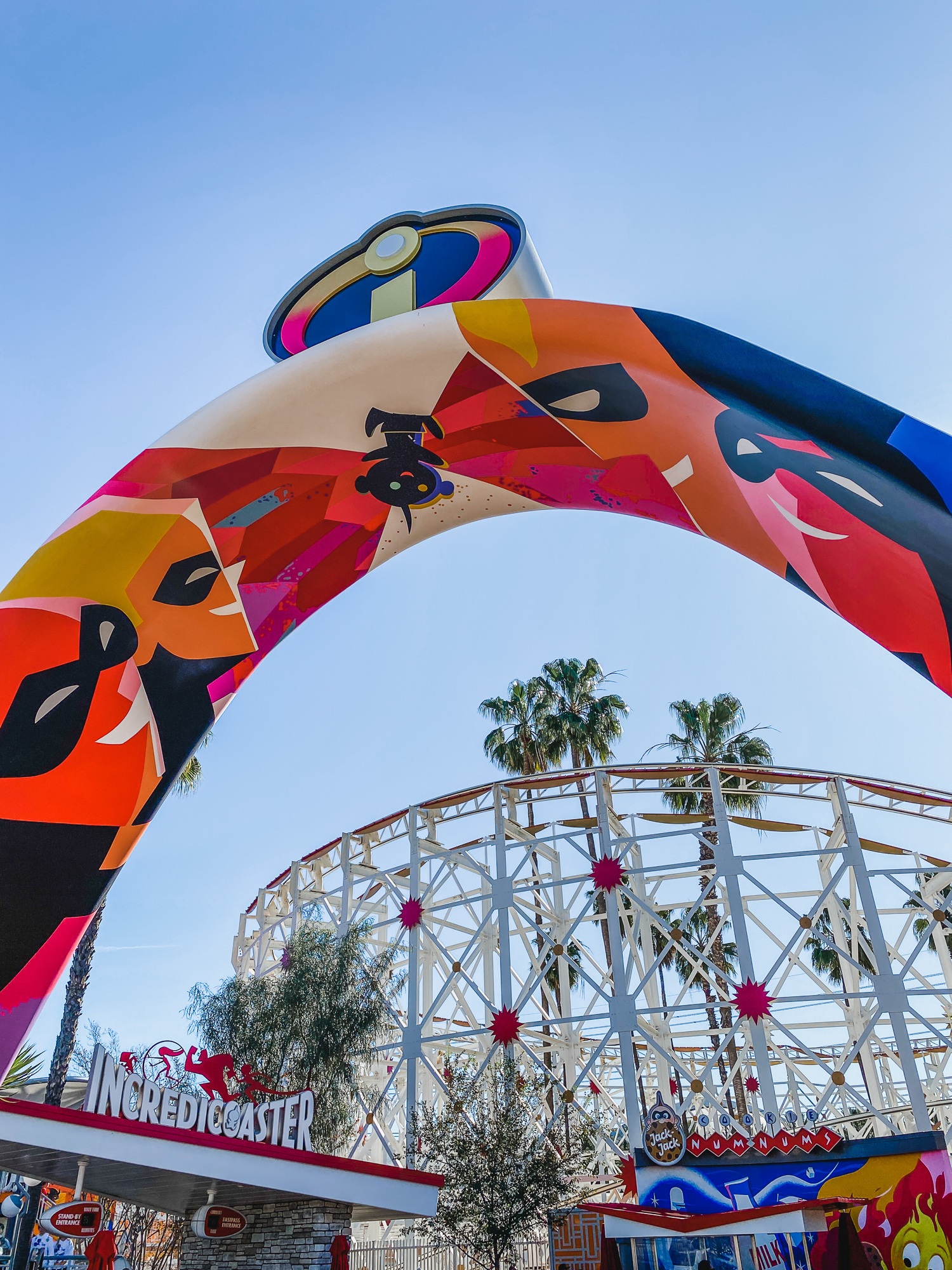 Incredicoaster on Pixar Pier at Disney California Adventure Park