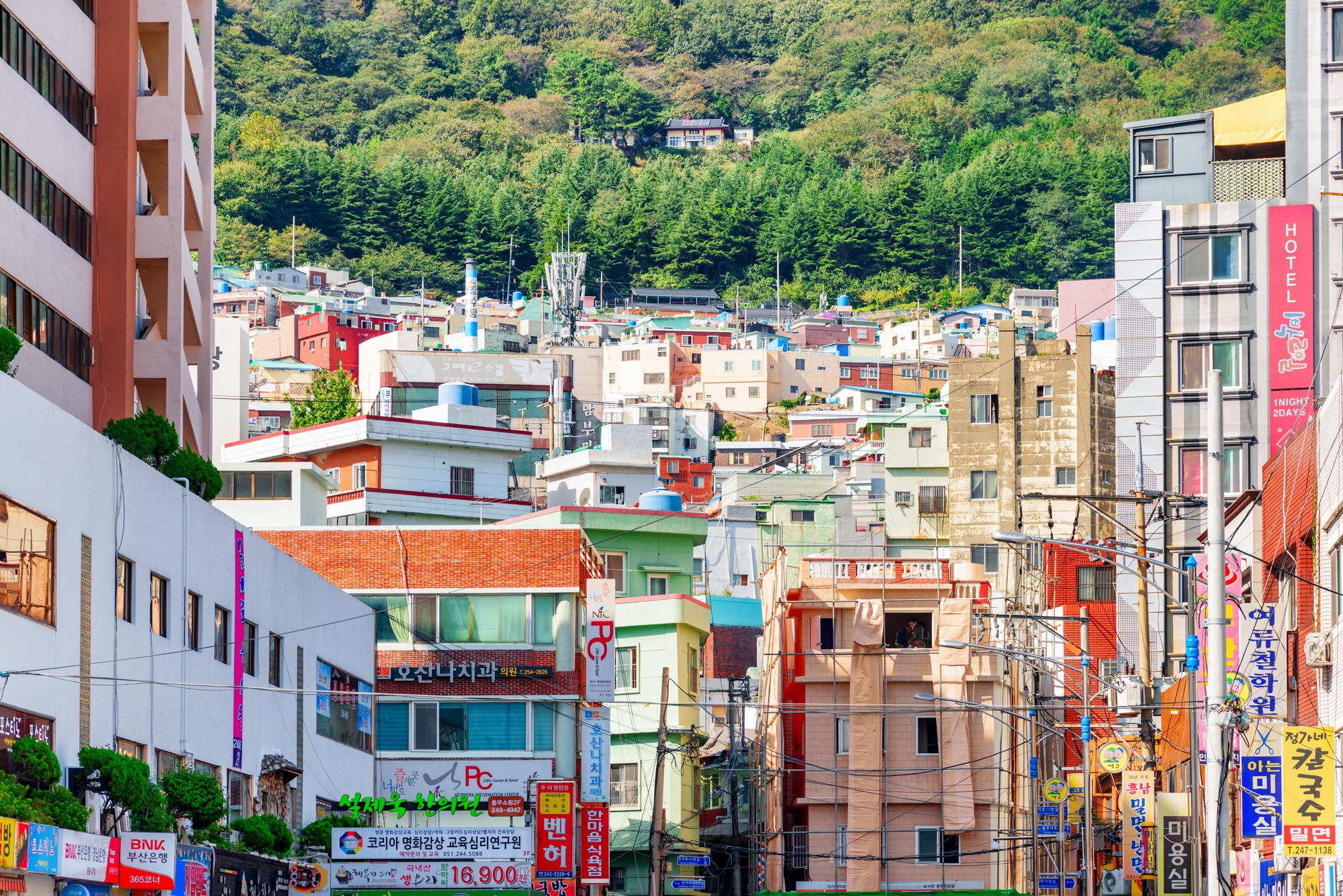 Colorful houses in Busan 