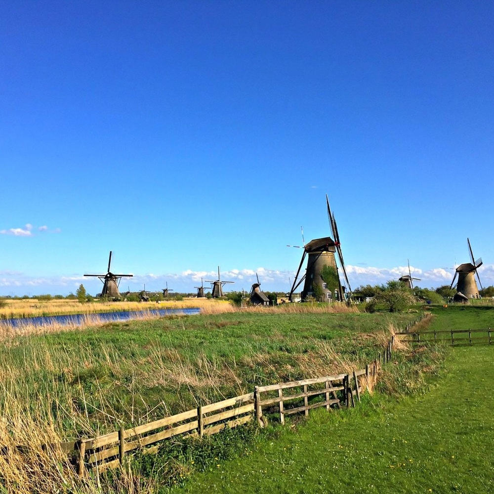 Dutch windmills at Kinderdijk