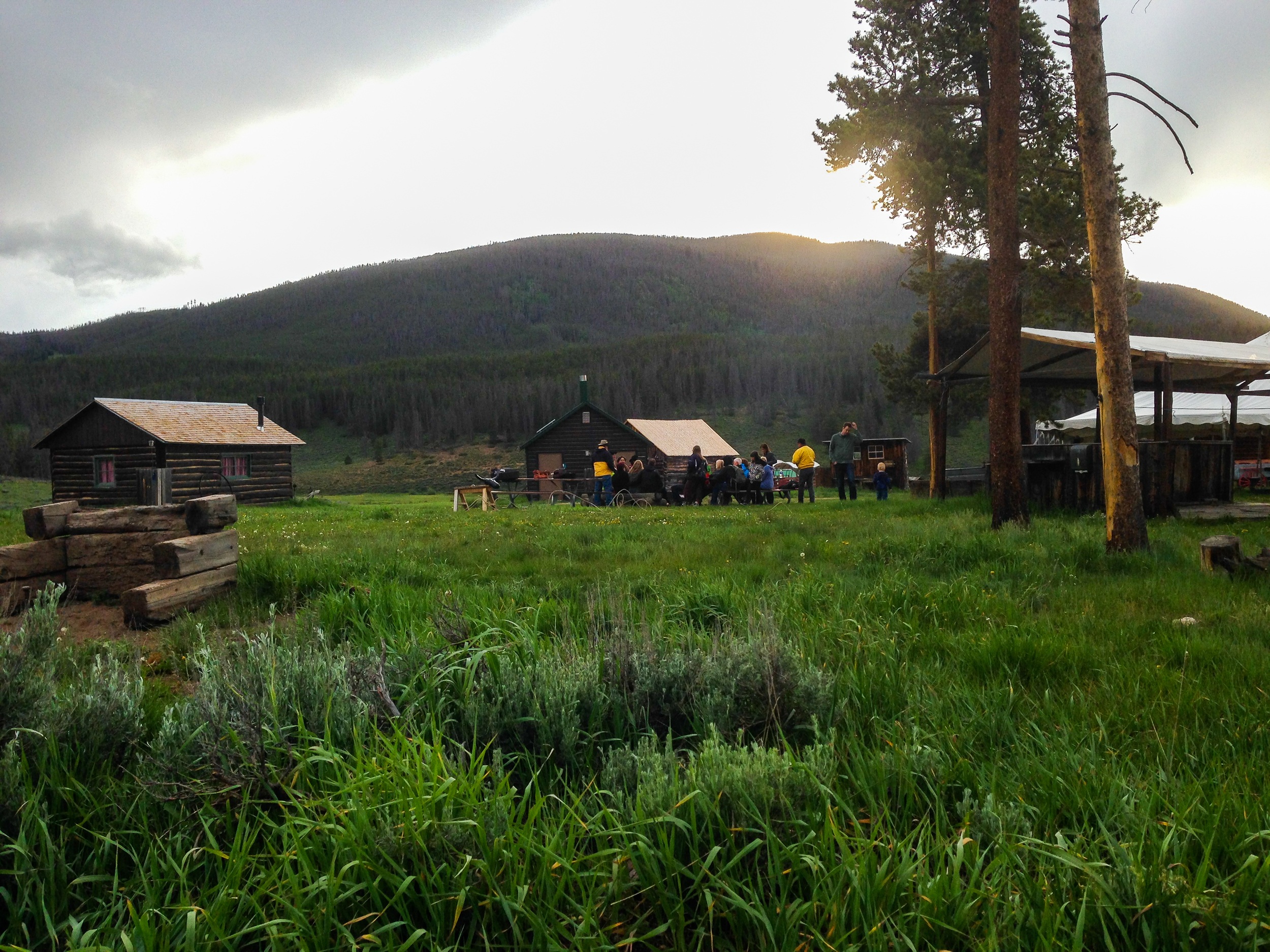 Keystone Wagon Ride Dinner campsite