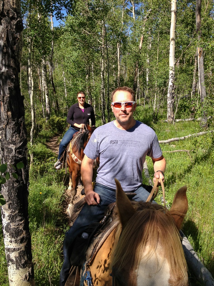 Horseback riding with Keystone Stables 