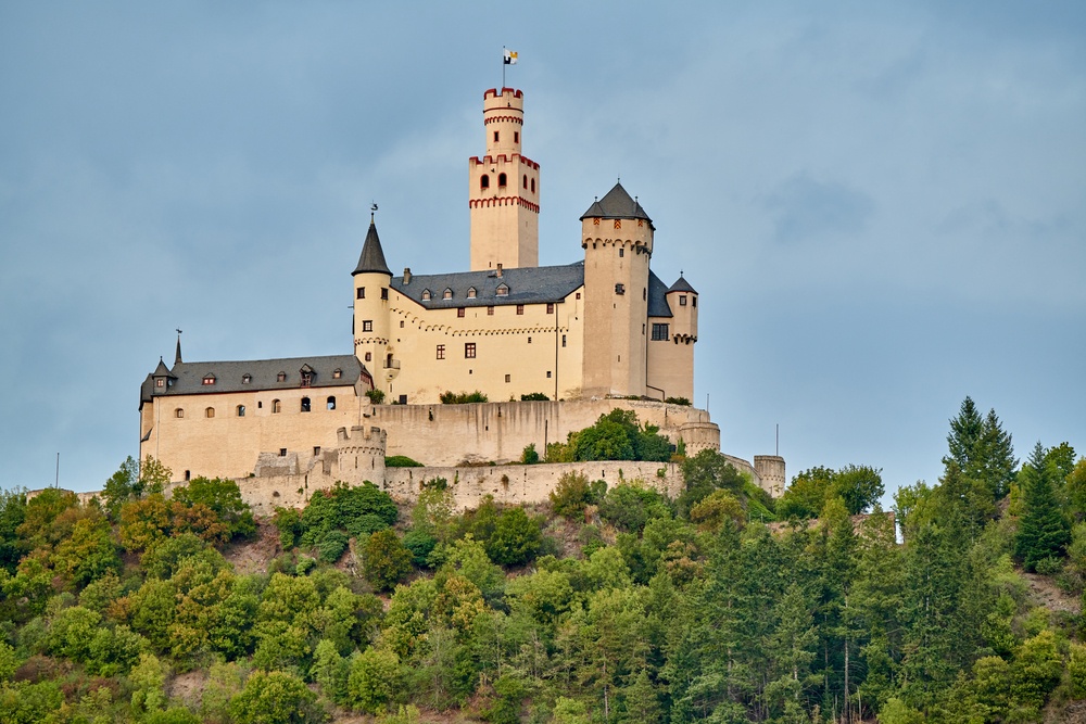 Marksburg Castle in Braubach, Germany 