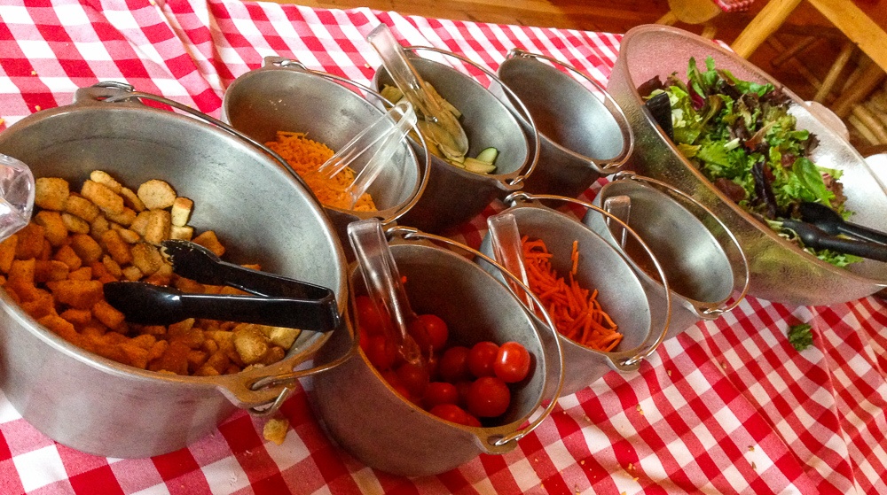 Keystone Wagon Ride salad bar fixings