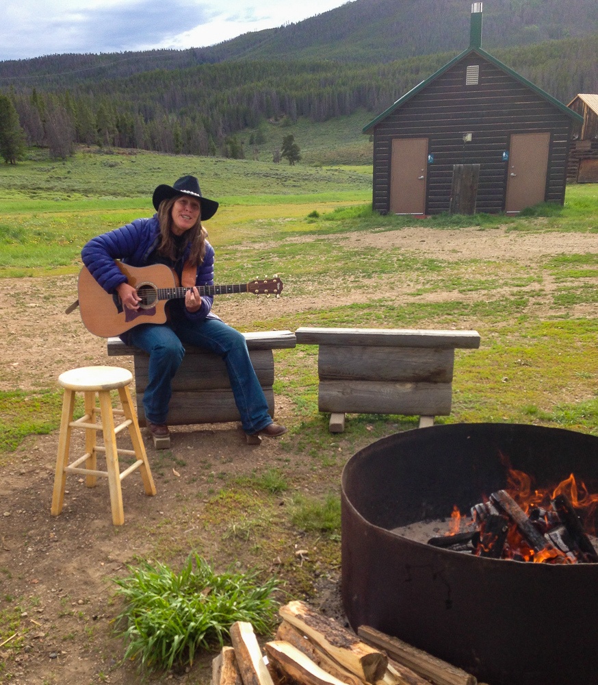 Songs by the campfire in Keystone, CO