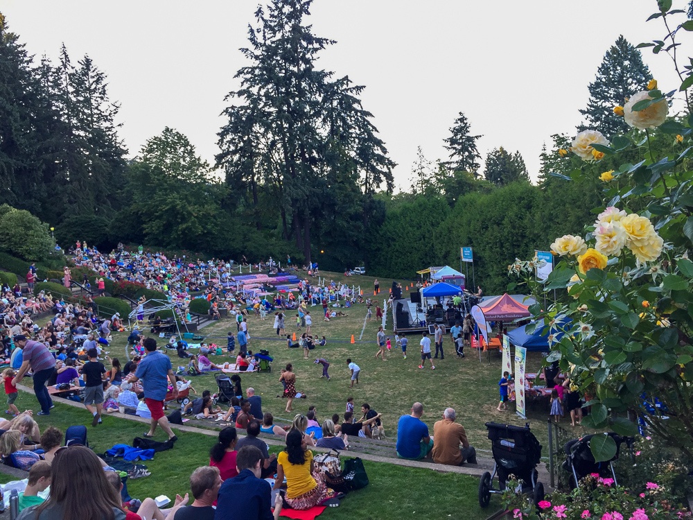 Free summer concert at the Washington Park Amphitheater