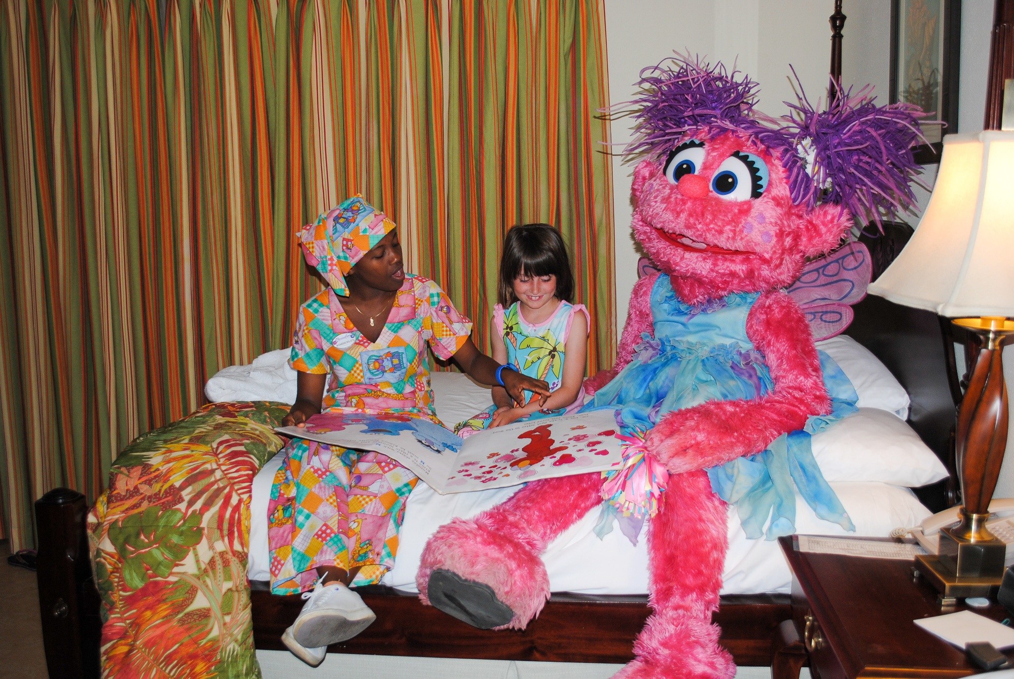 A bedtime character story and tuck-in with Sesame Street's Abby Caddabby