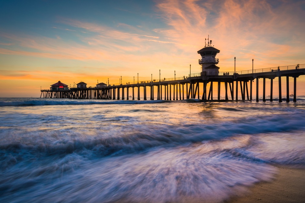 Huntington Beach sunset 