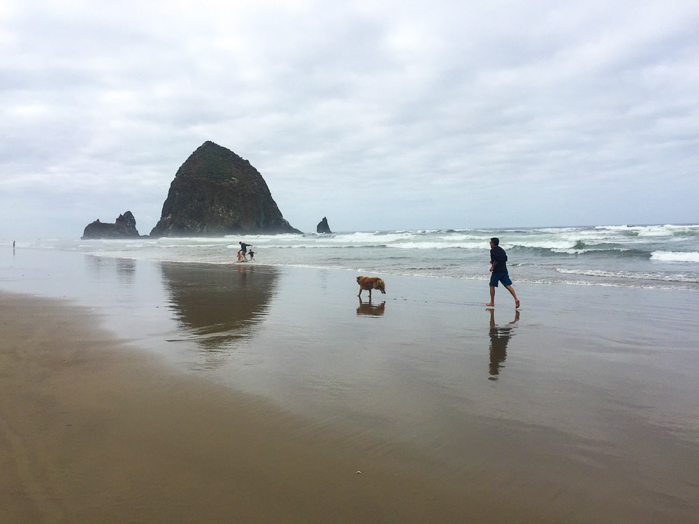 Haystack Rock in Cannon Beach, Oregon 