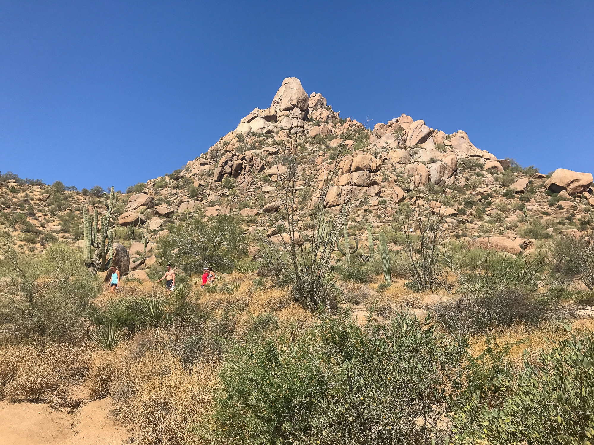 View of Pinnacle Peak Mountain during a hike from Four Seasons Scottsdale