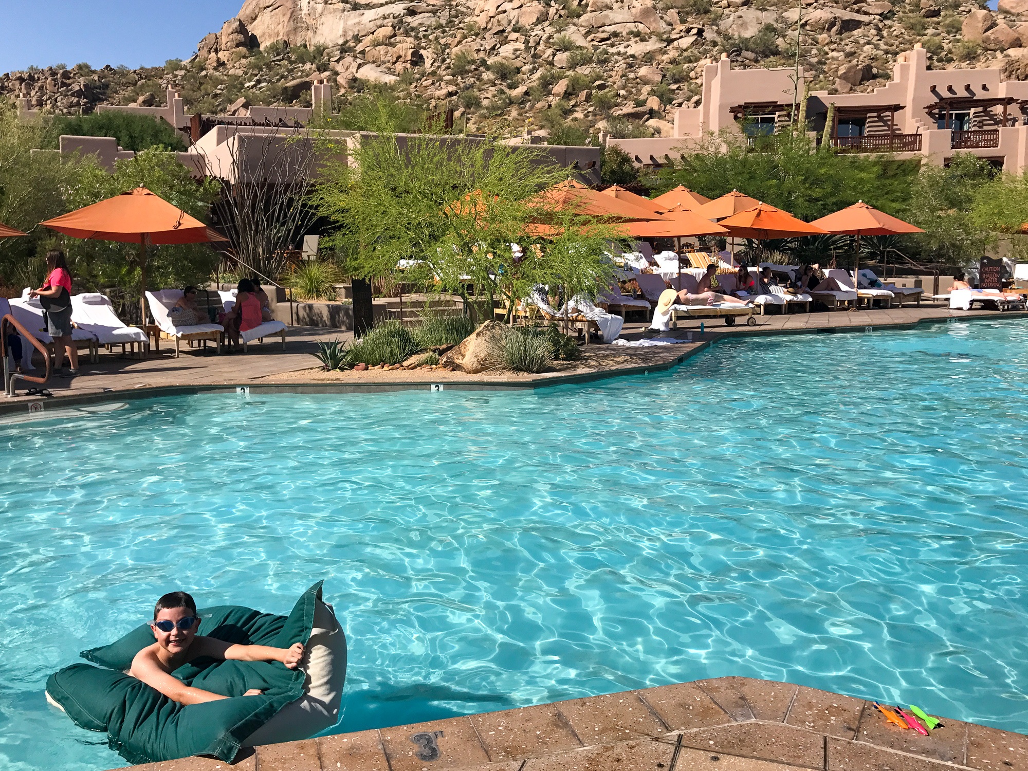 Swimming at Four Seasons Scottsdale Resort & Spa