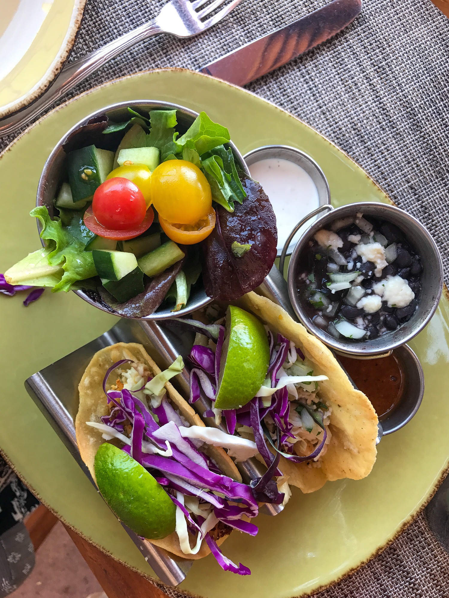 Fish tacos at Saguaro Blossom