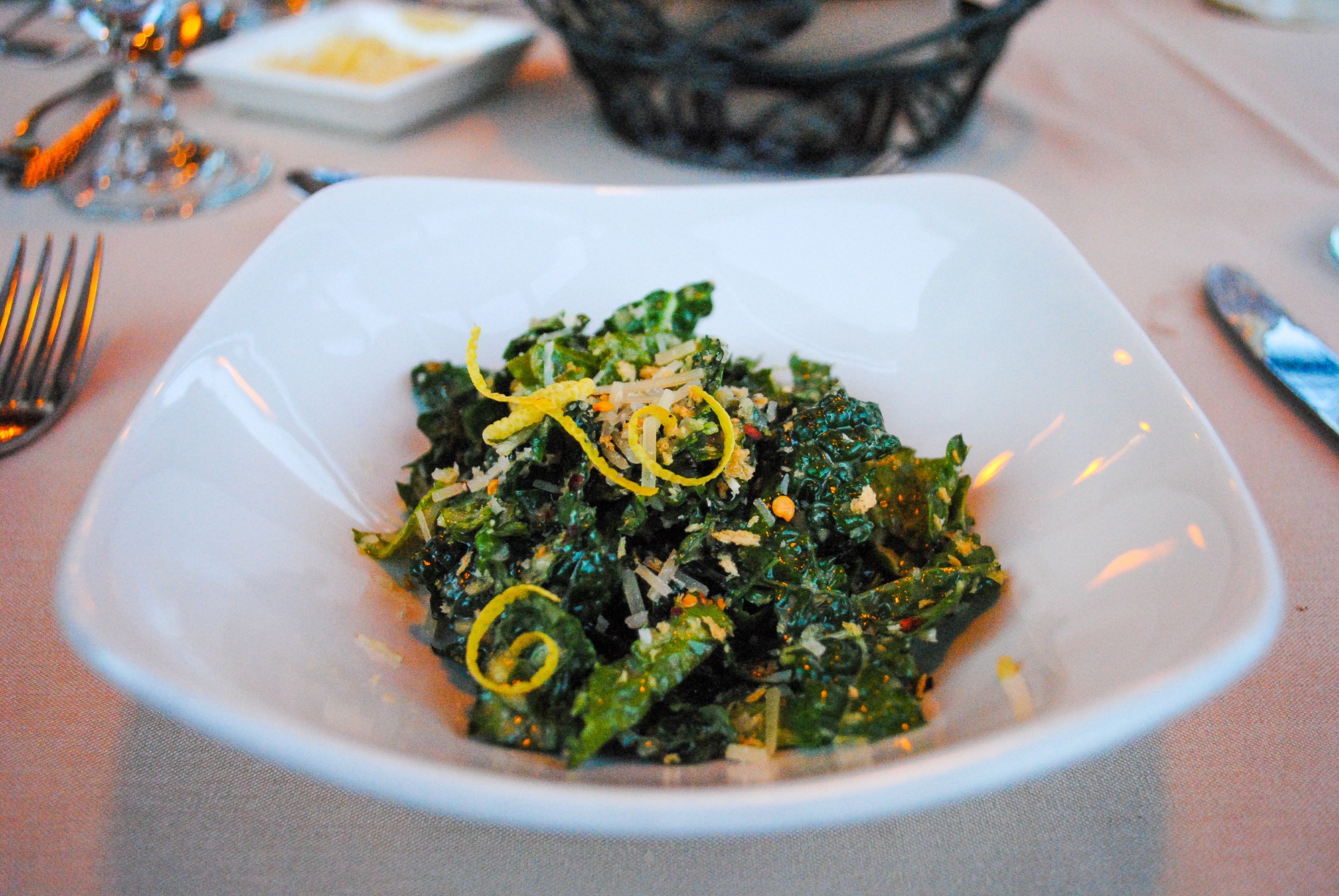 Kale salad at Miraval