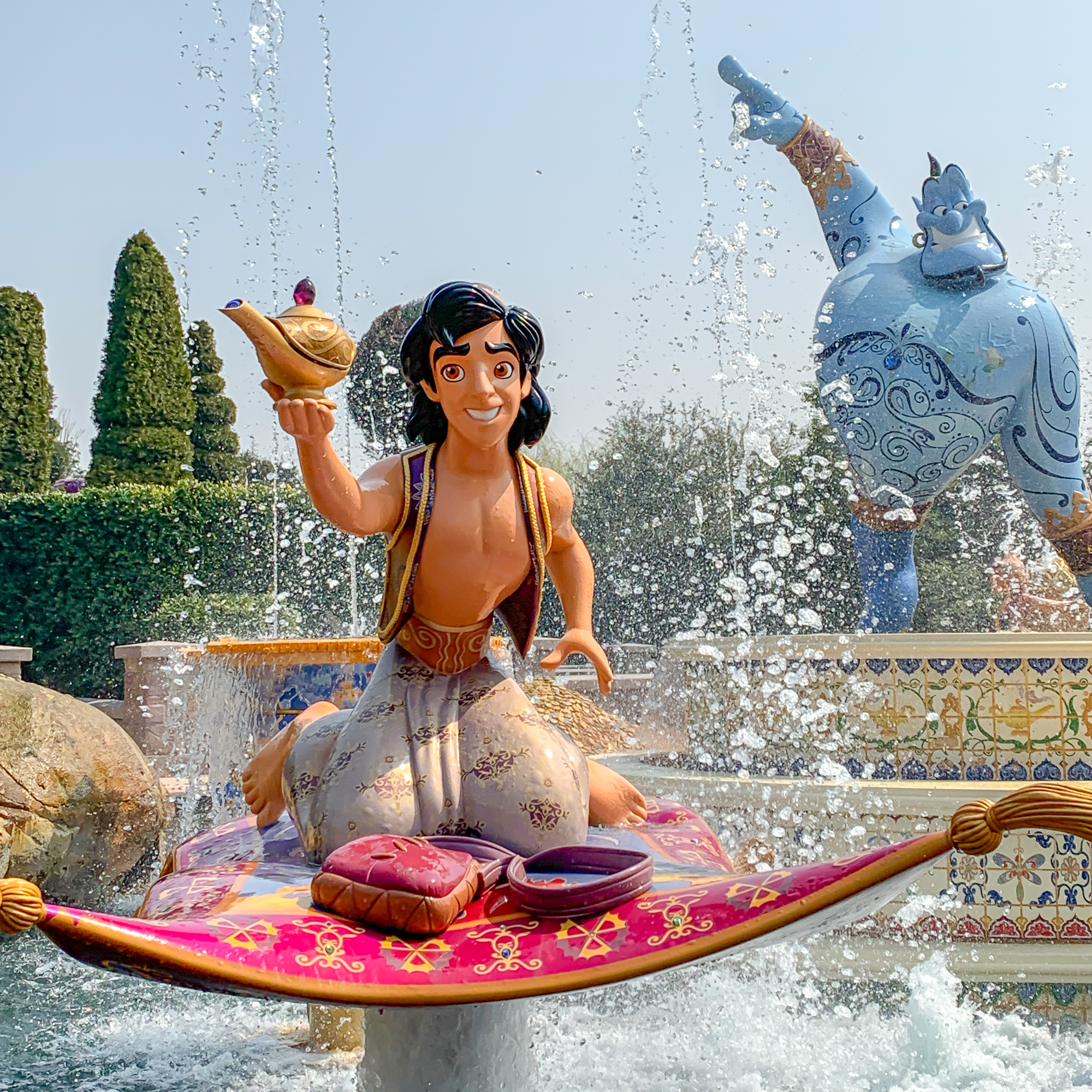 Aladdin display on on Voyage to the Crystal Grotto