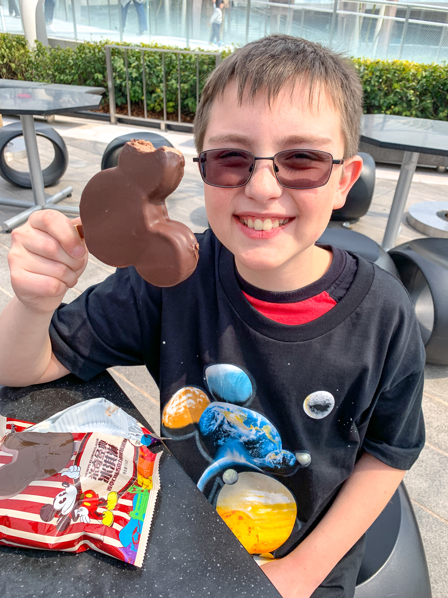 Mickey-shaped ice cream treat