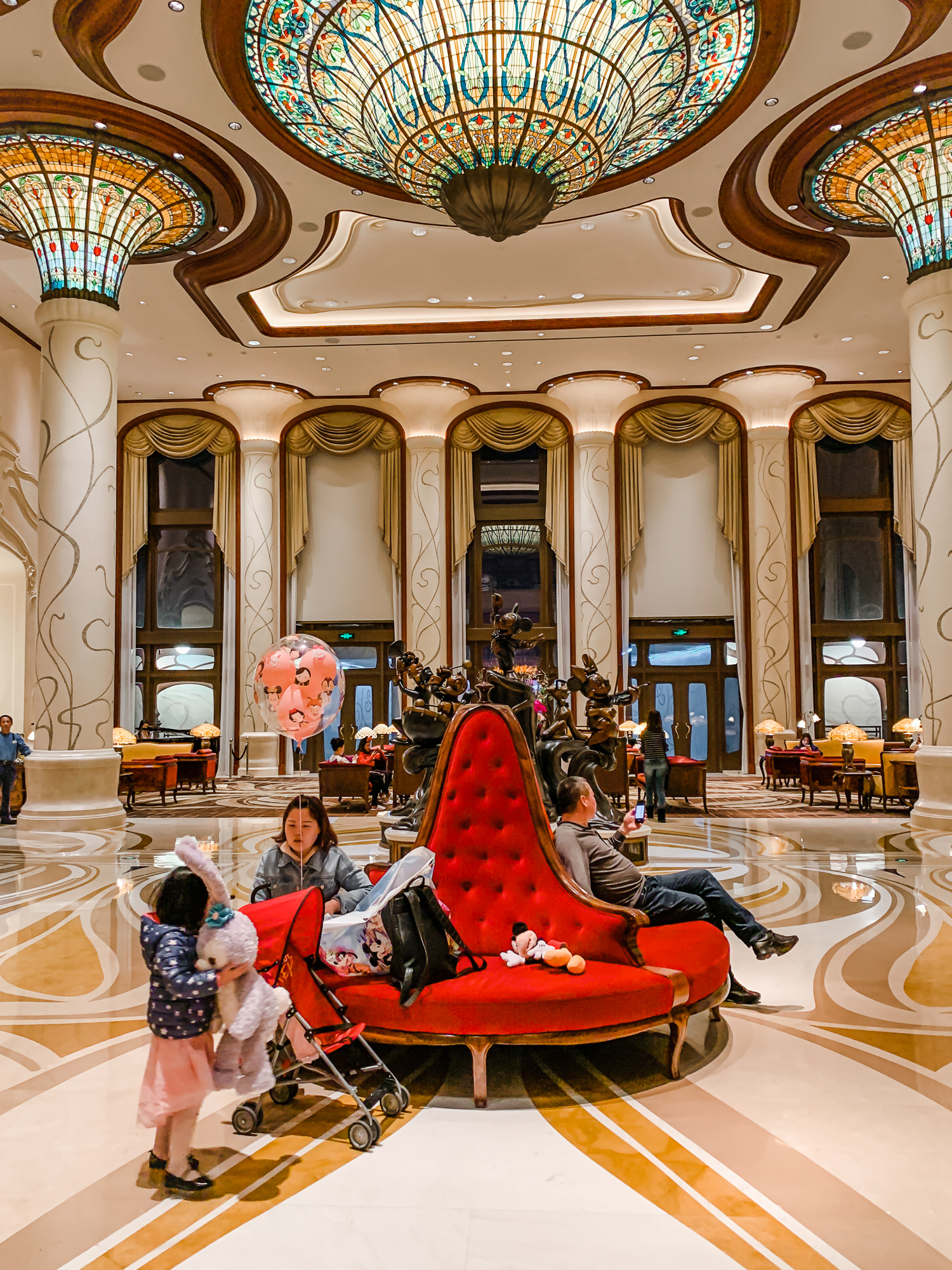 Lobby at Shanghai Disneyland Hotel 