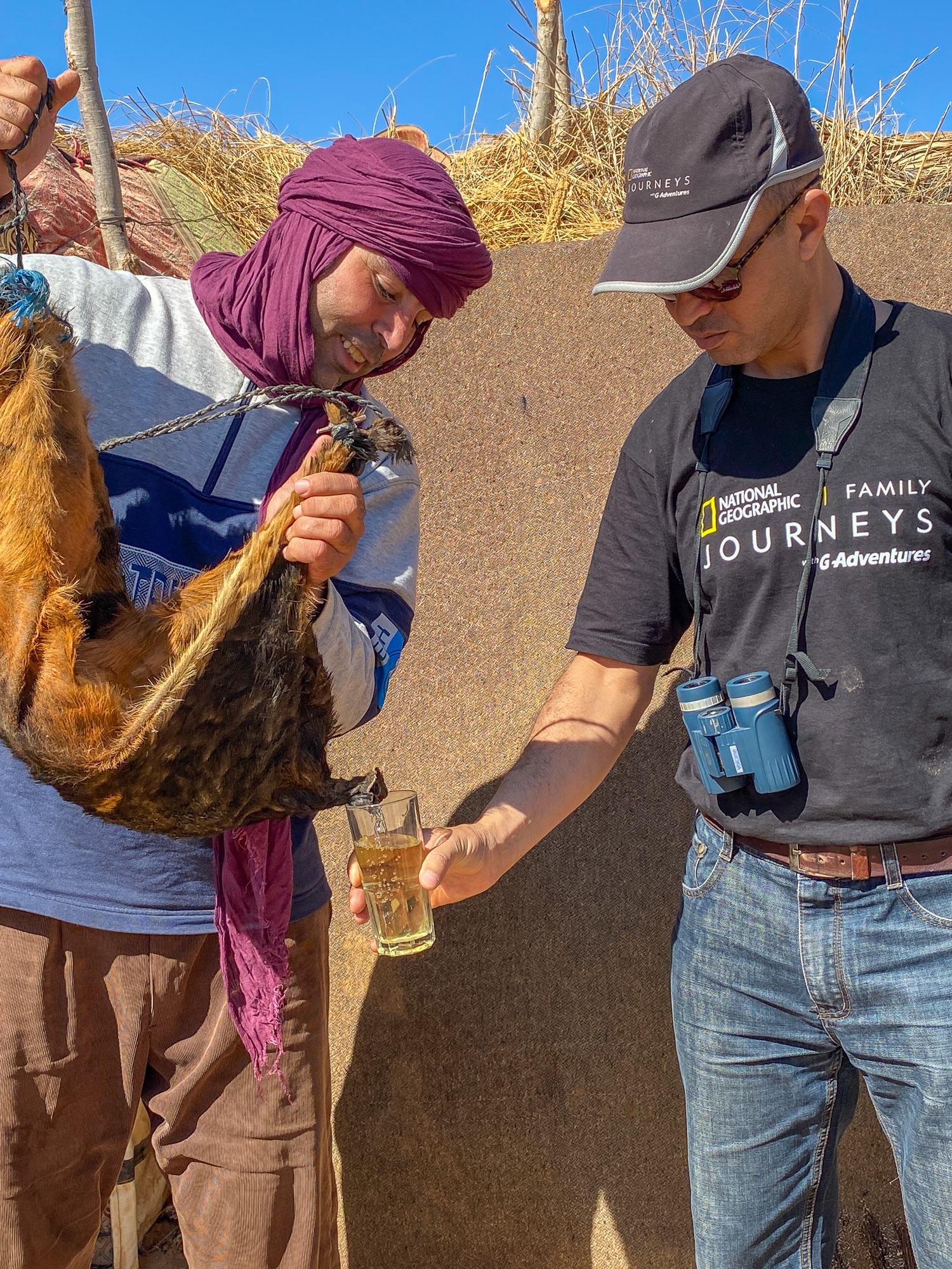 Amazigh nomad and G Adventures guide in Morocco