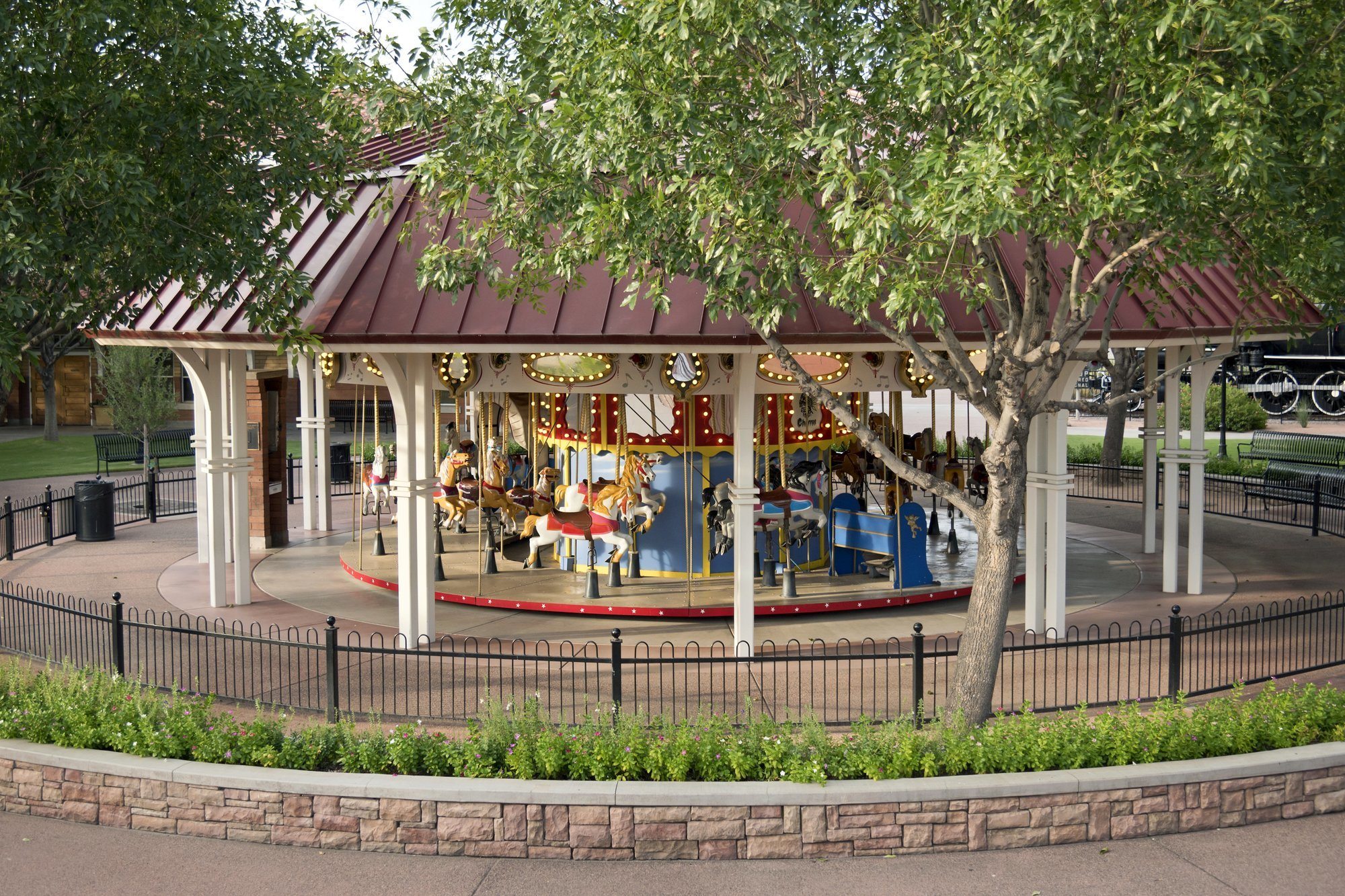 Charros Carousel at McCormick-Stillman Railroad Park 