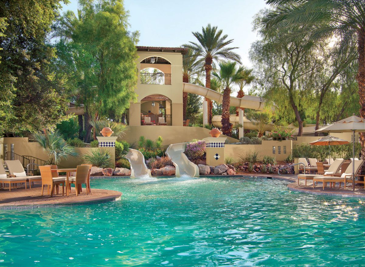 Waterslides at the Fairmont Scottsdale Princess