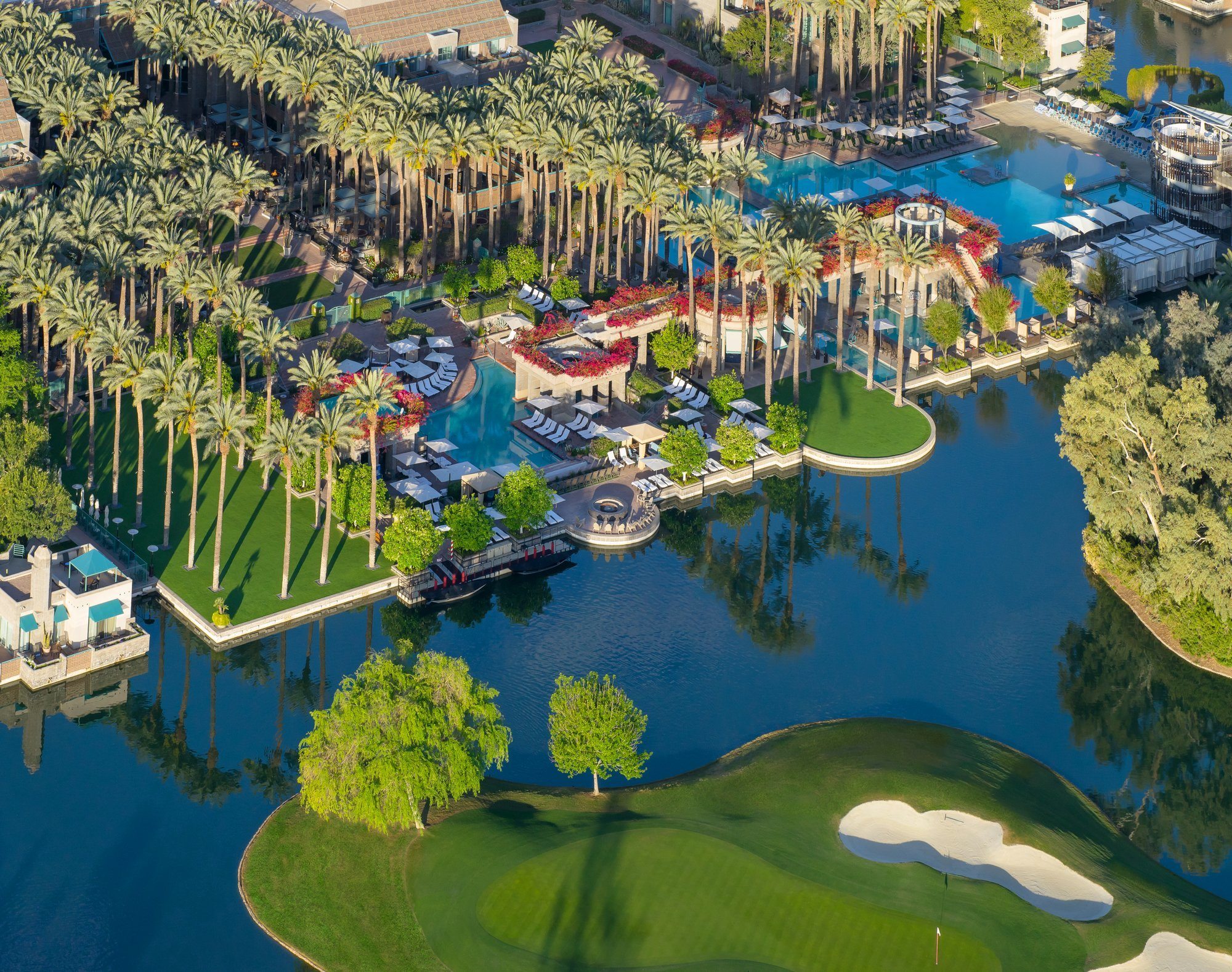 Aerial view of the Hyatt Regency Scottsdale Resort & Spa at Gainey Ranch