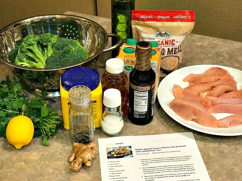 PlateJoy Lemon Chicken dinner recipe