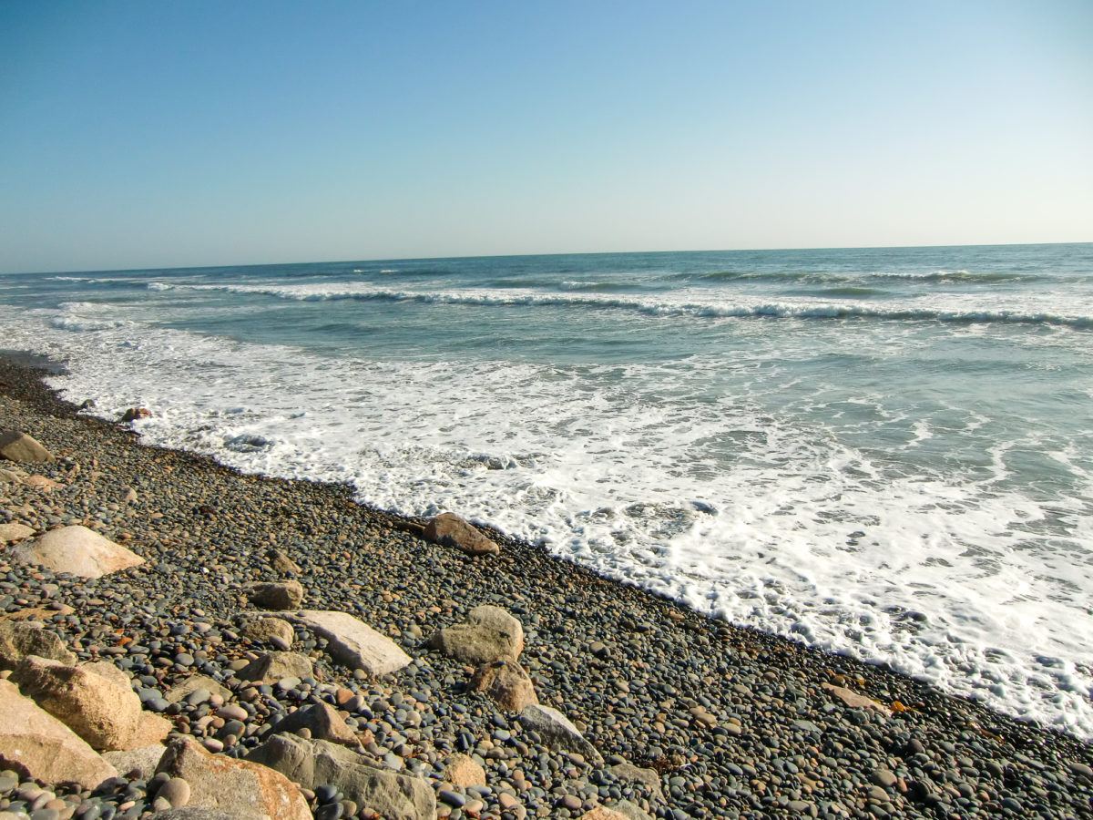 Beach located across the street from Hilton Garden Inn Carlsbad Beach Hotel