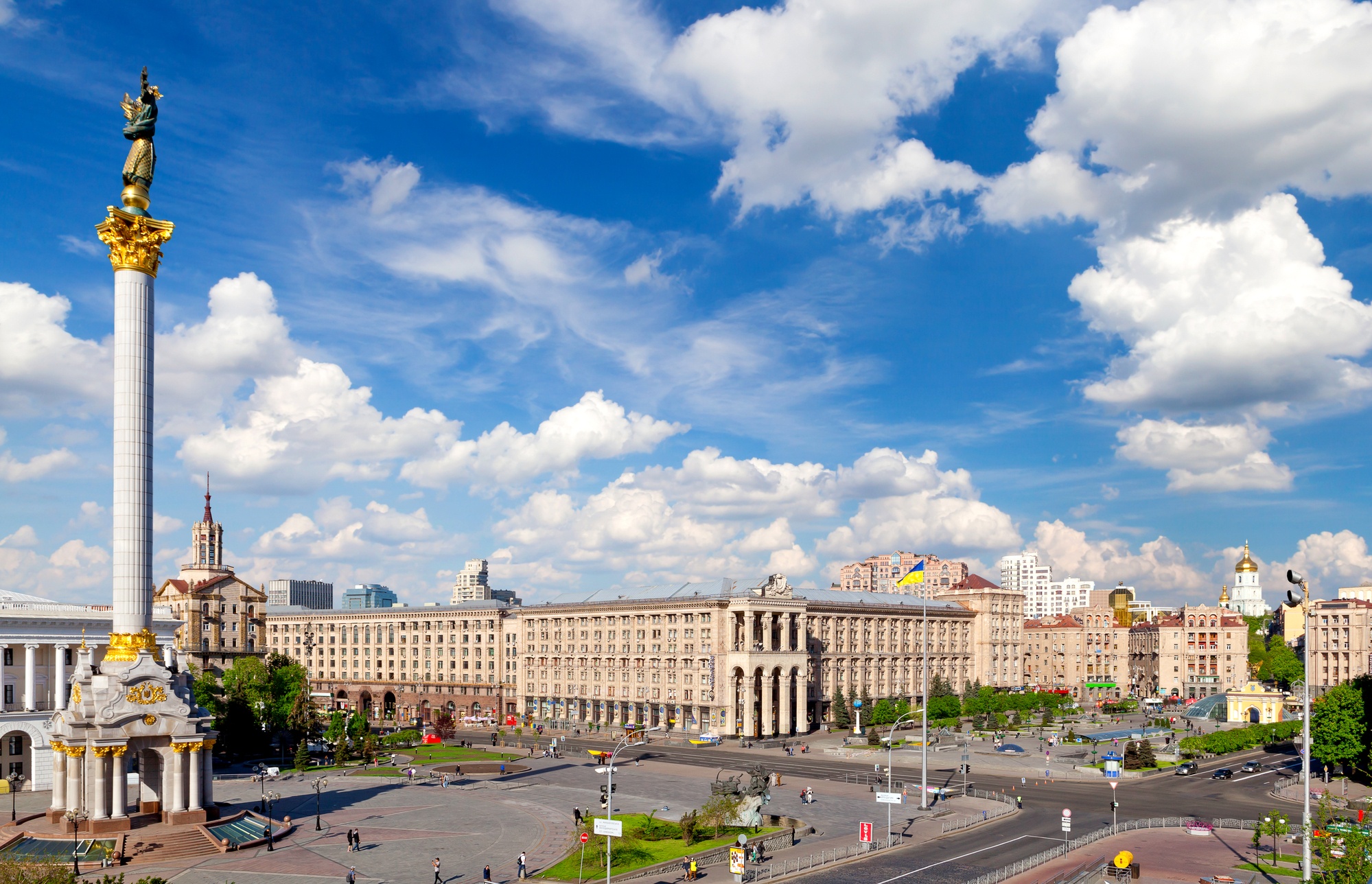 Independence Square in Kiev, Ukraine