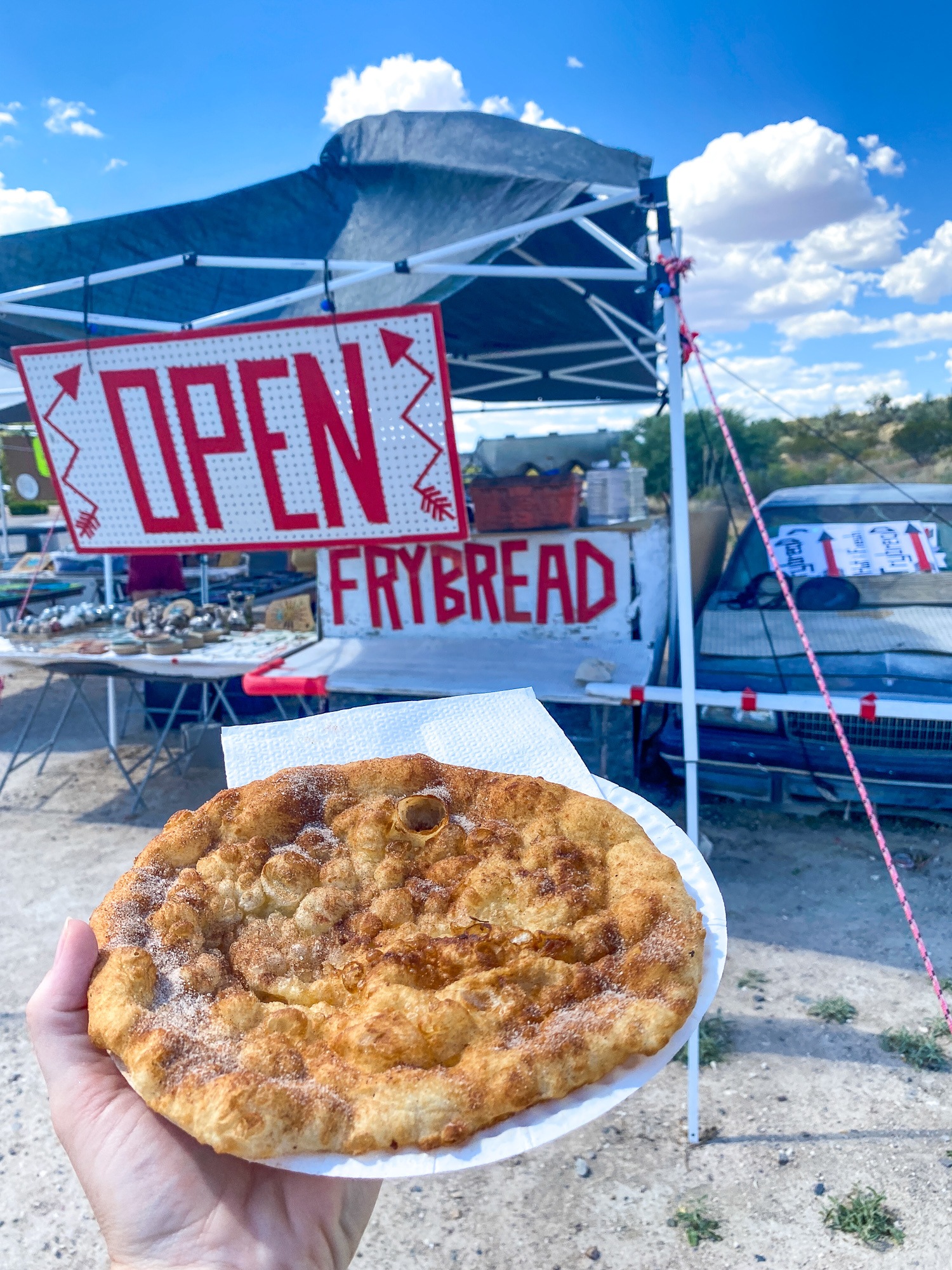 If you see a frybread stand near Montezuma Castle or Tuzigoot, STOP and get some! 