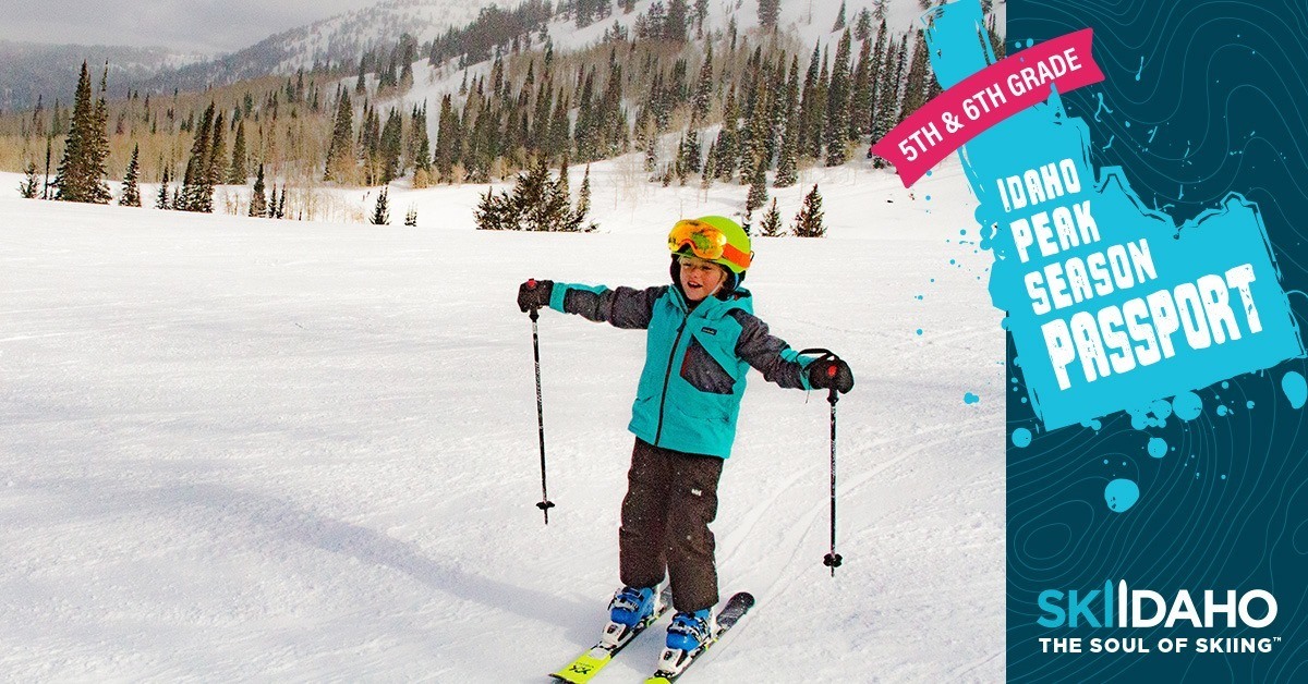 Fifth and sixth graders ski for free in Idaho