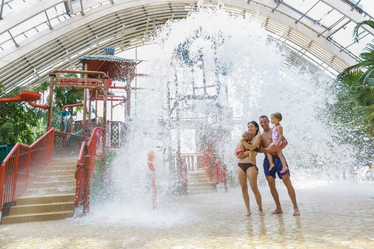 Arbre à Eau (Water Tree) at Aqua Mundo water park