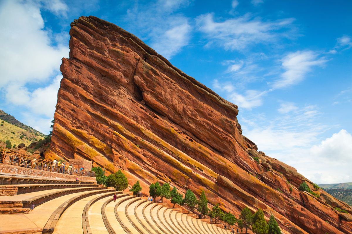 Red Rocks Amphitheater just outside Denver 