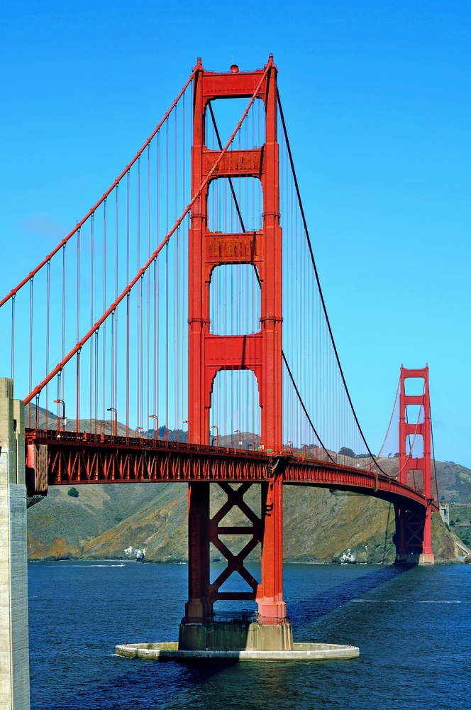 Golden Gate Bridge over the Golden Gate Strait 