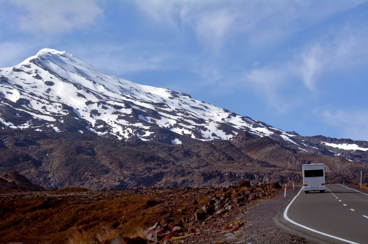 Mount Ruapehu in New Zealand