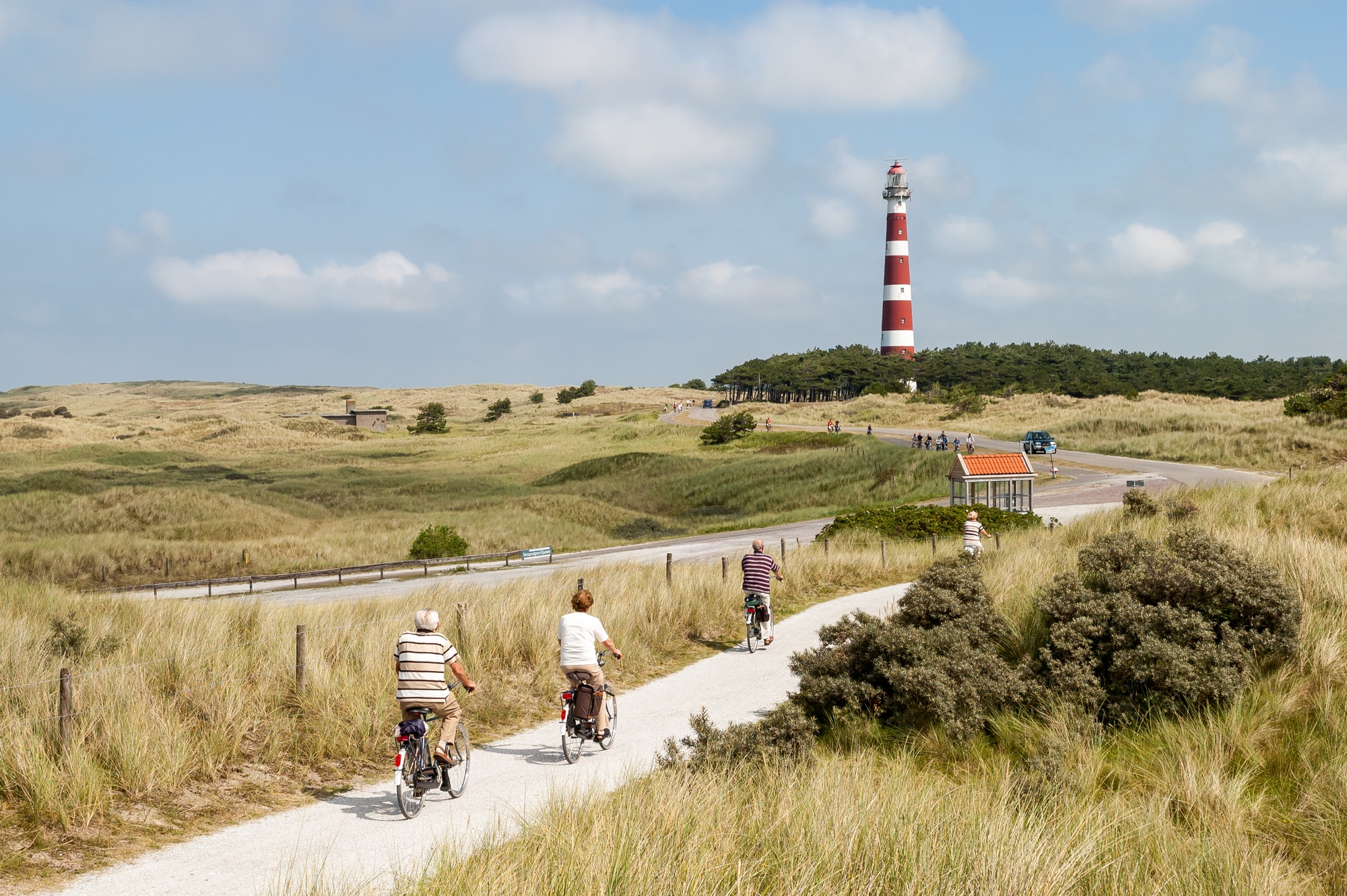 Bicyclists in Ameland, the Netherlands