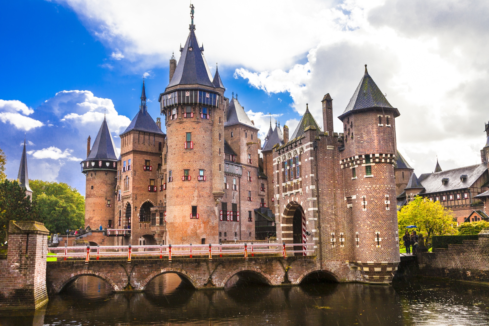 Castle de Haar, the largest castle in the Netherlands