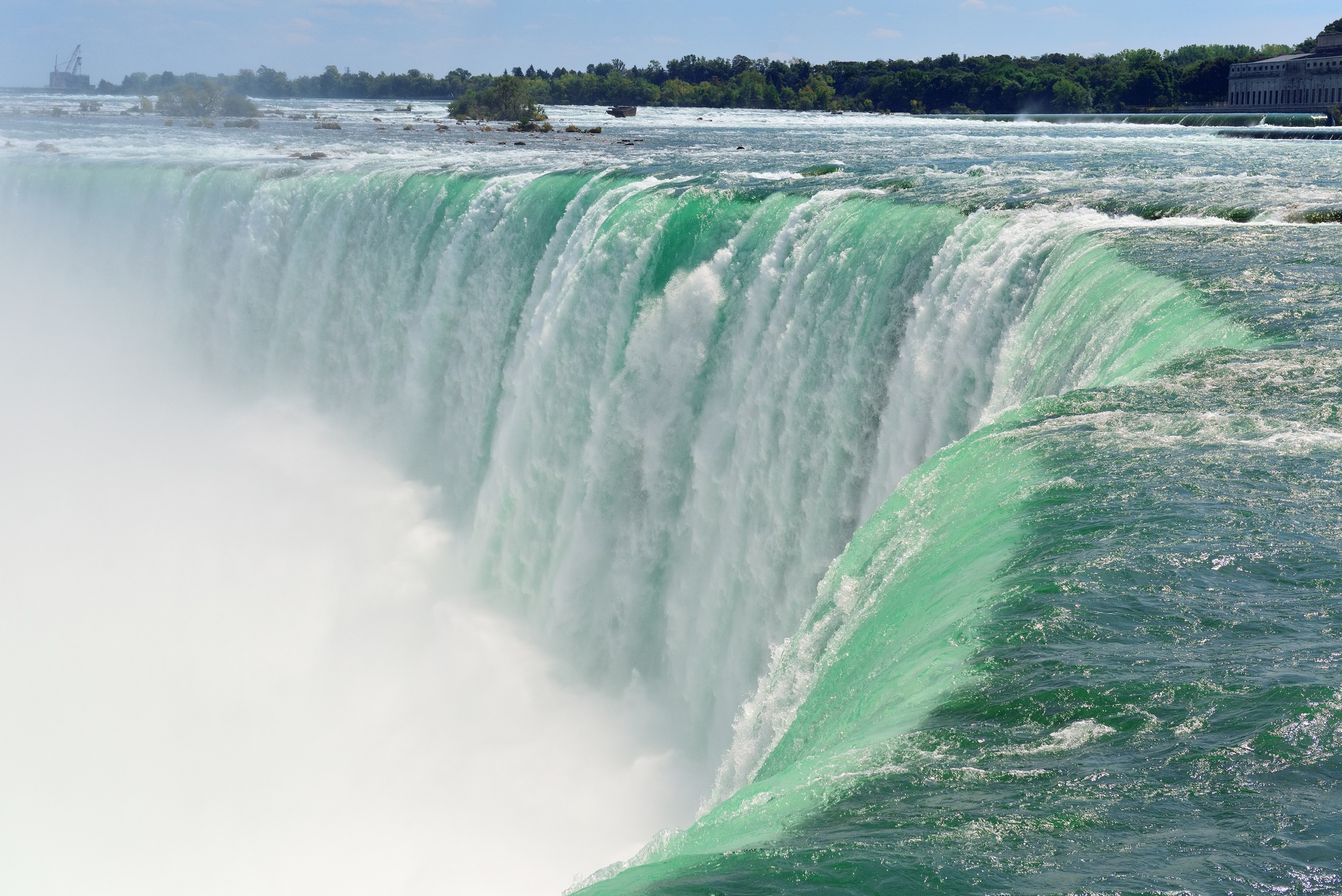 Horseshoe Falls on the Canadian side of Niagara Falls 