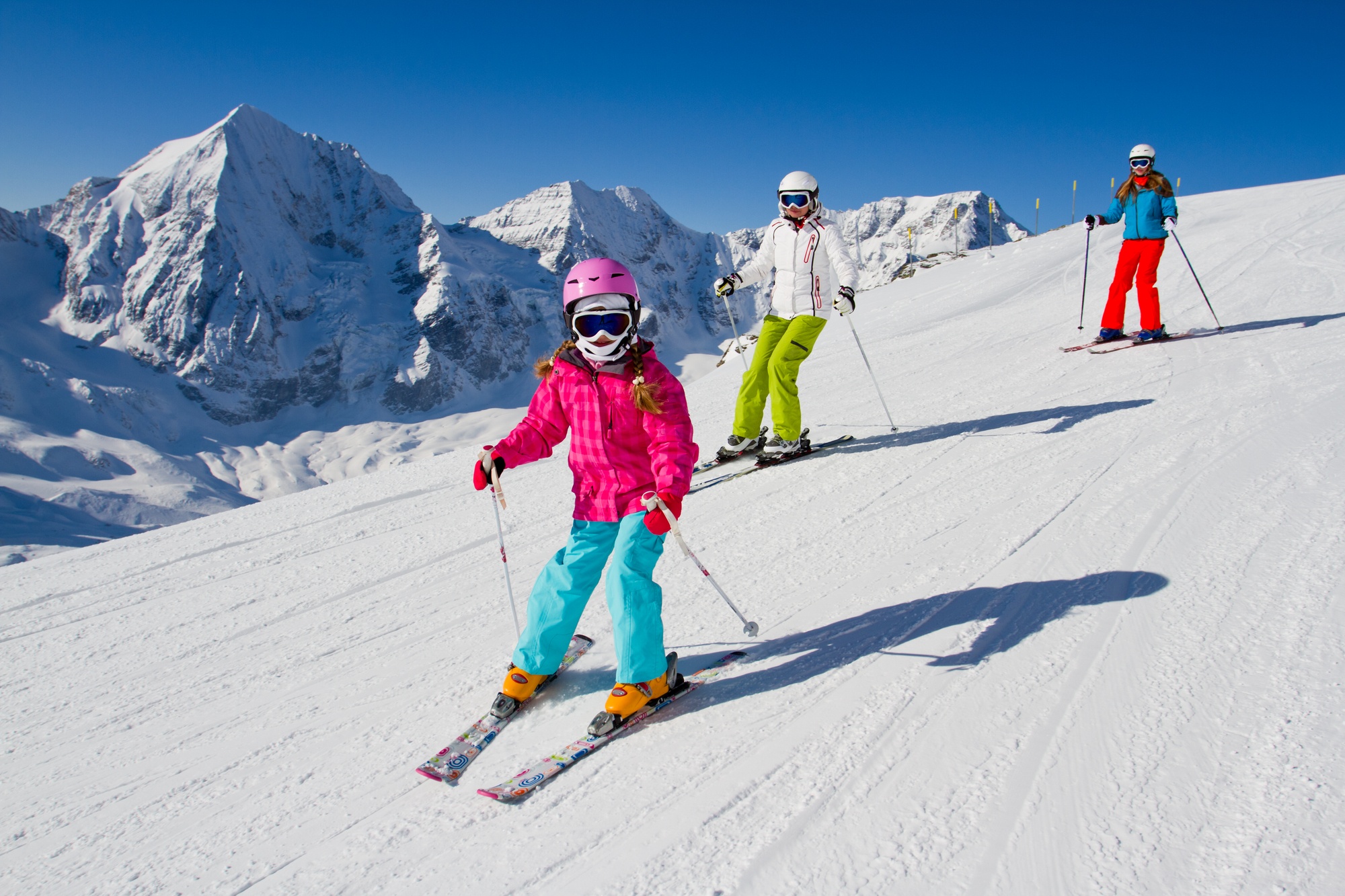 Uncrowded slopes are easier to manage for beginner skiers