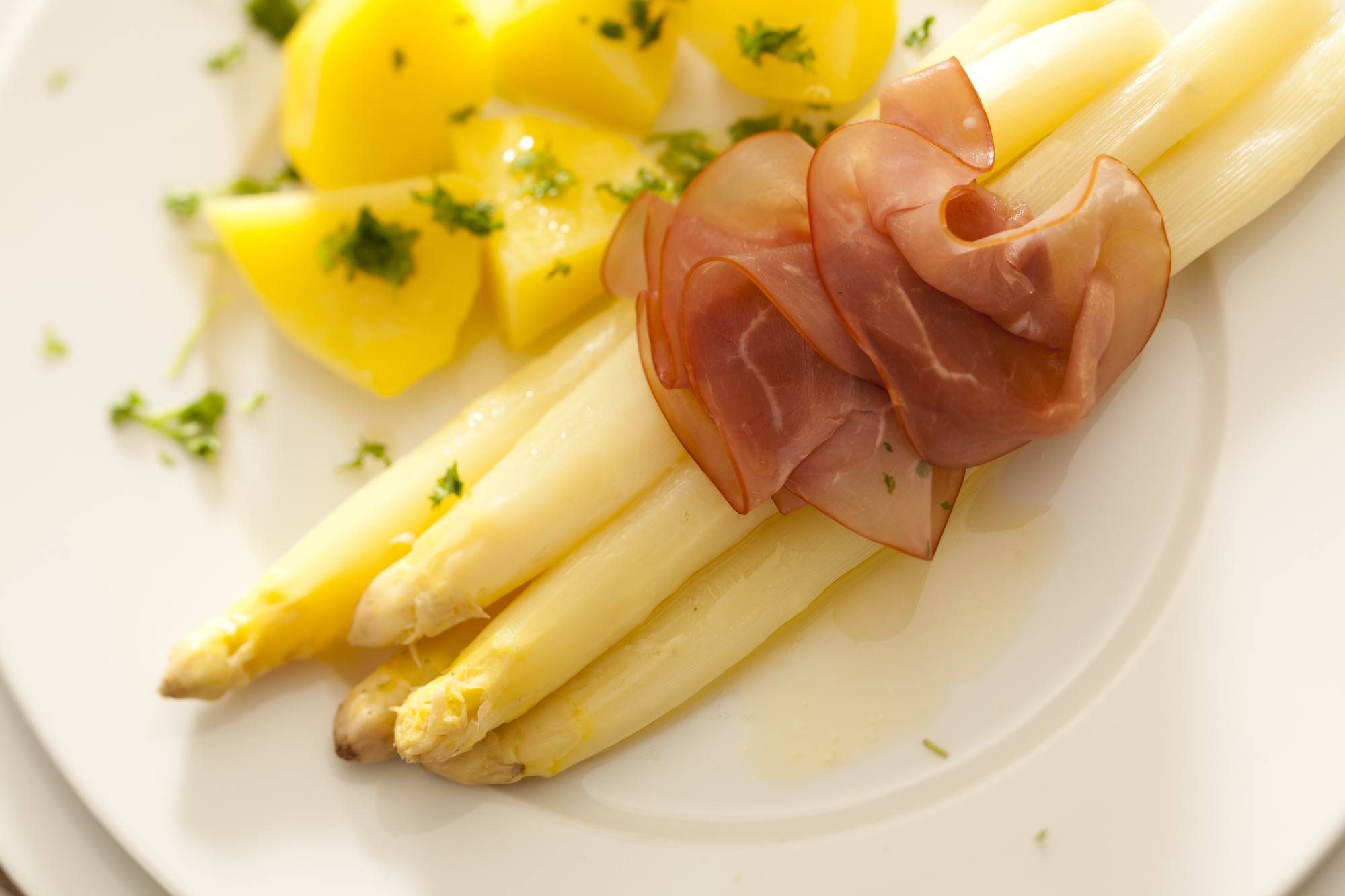 White asparagus is a must in Strasbourg in spring