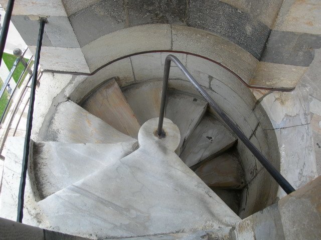 Steps in the Leaning Tower of Pisa