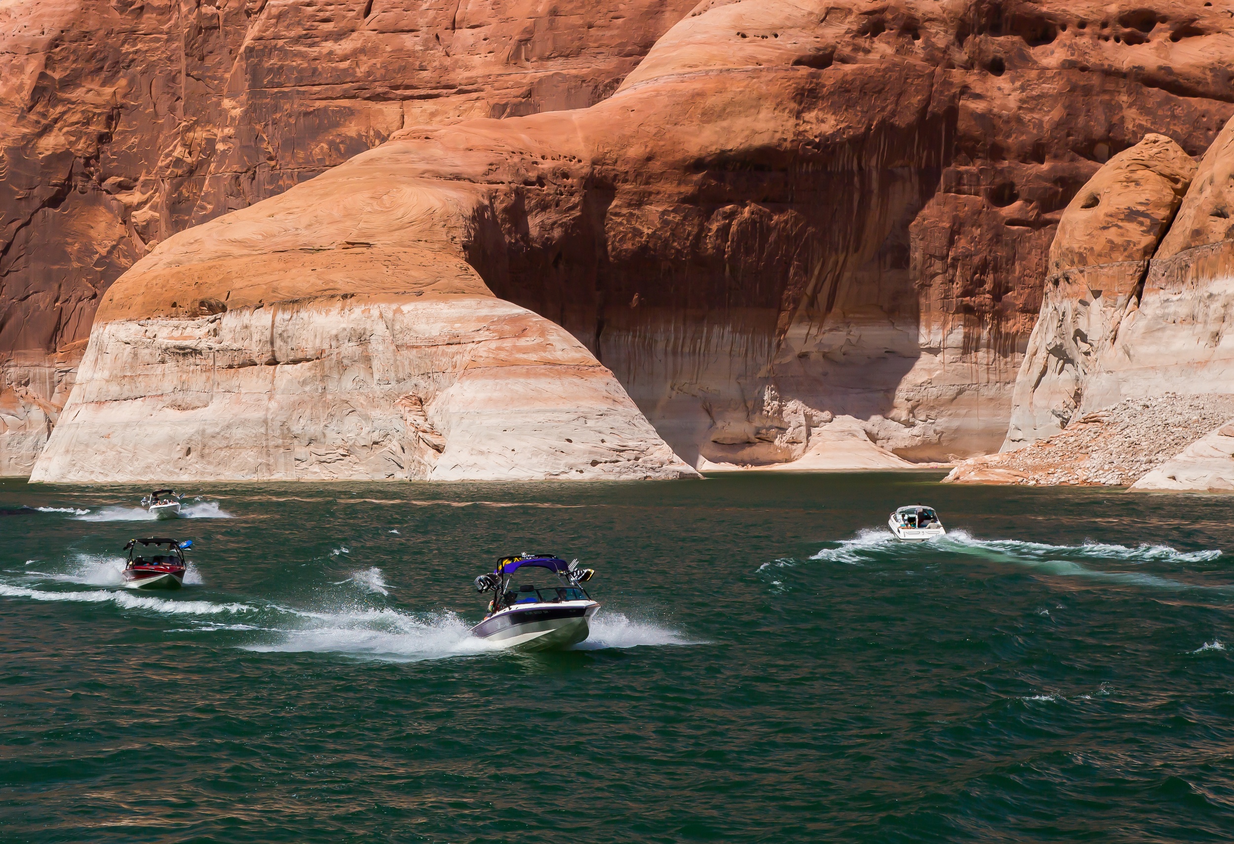 Speedboats on Lake Powell