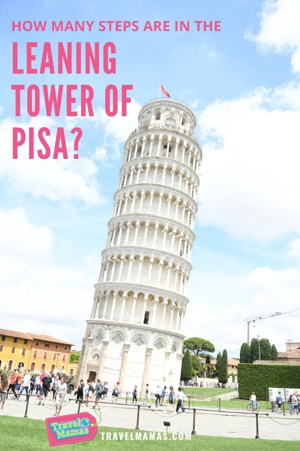 How many steps are there in the Leaning Tower of Pisa?