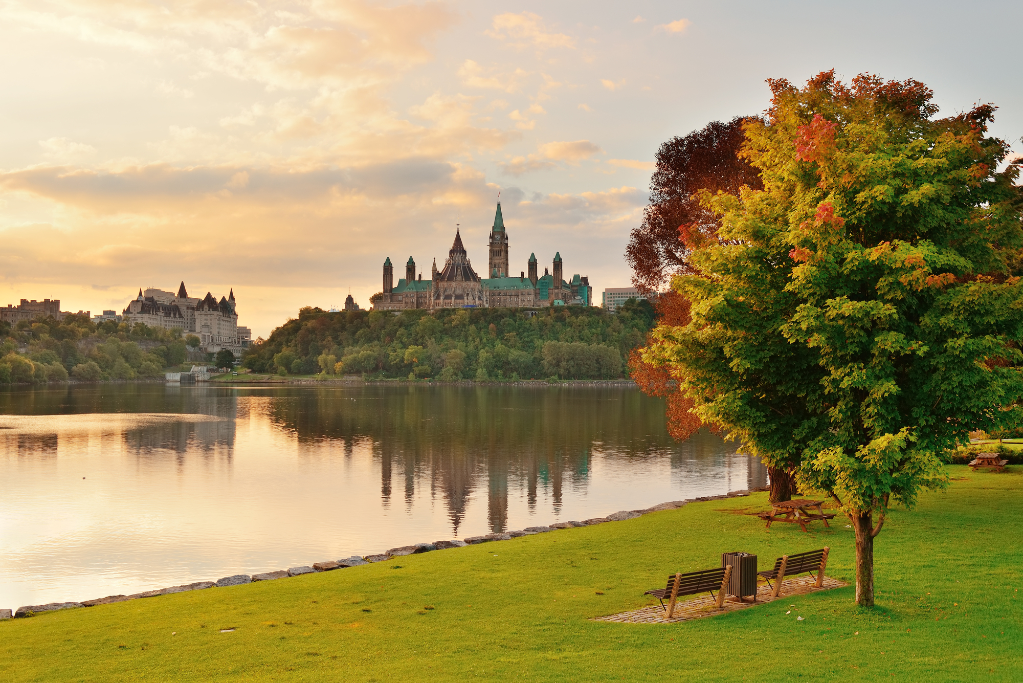 Ottawa's Parliament Hill in fall