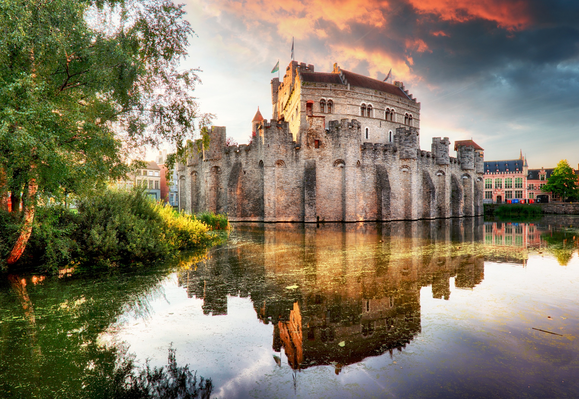 Gravensteen Castle in Ghent, Belgium