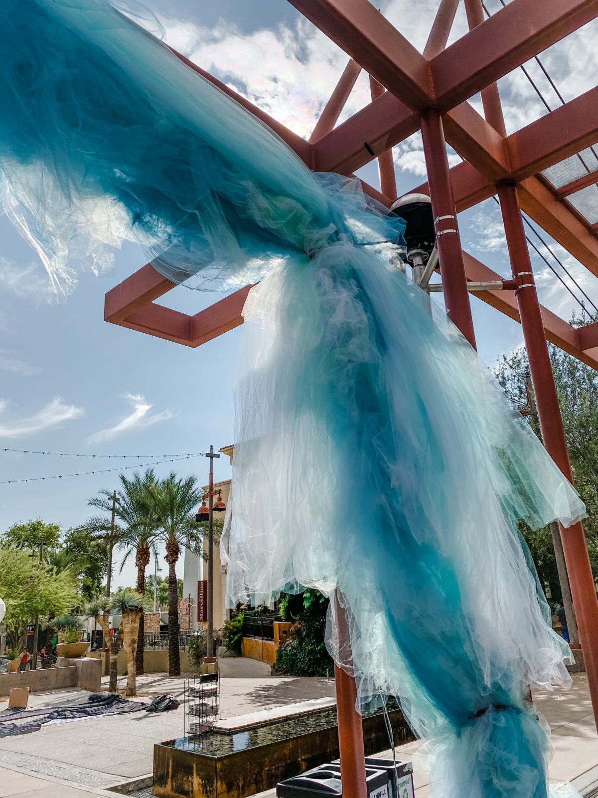 A 2019 Canal Convergence public art installation at Scottsdazzle in Old Town Scottsdale