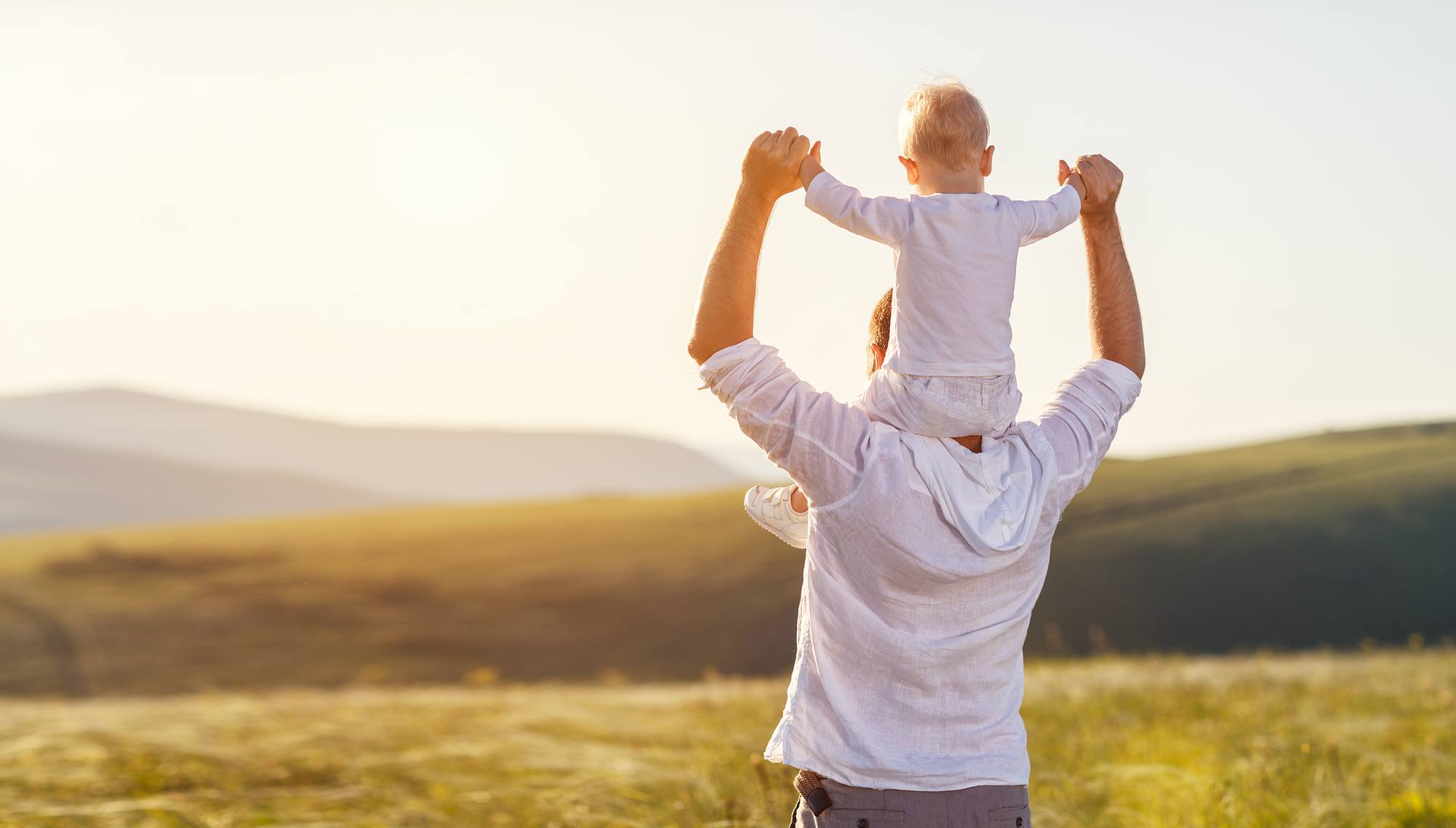 Dad and toddler