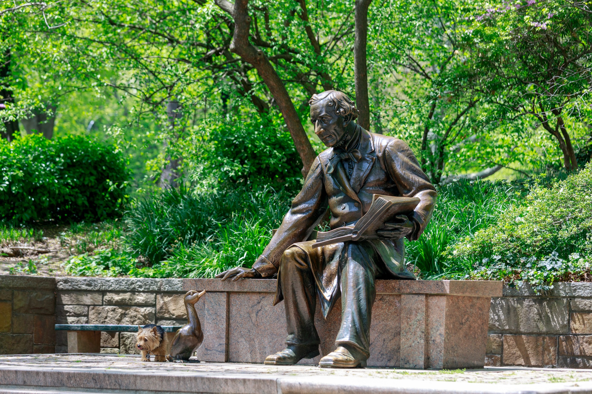 Hans Christian Andersen sculpture in NYC Central Park