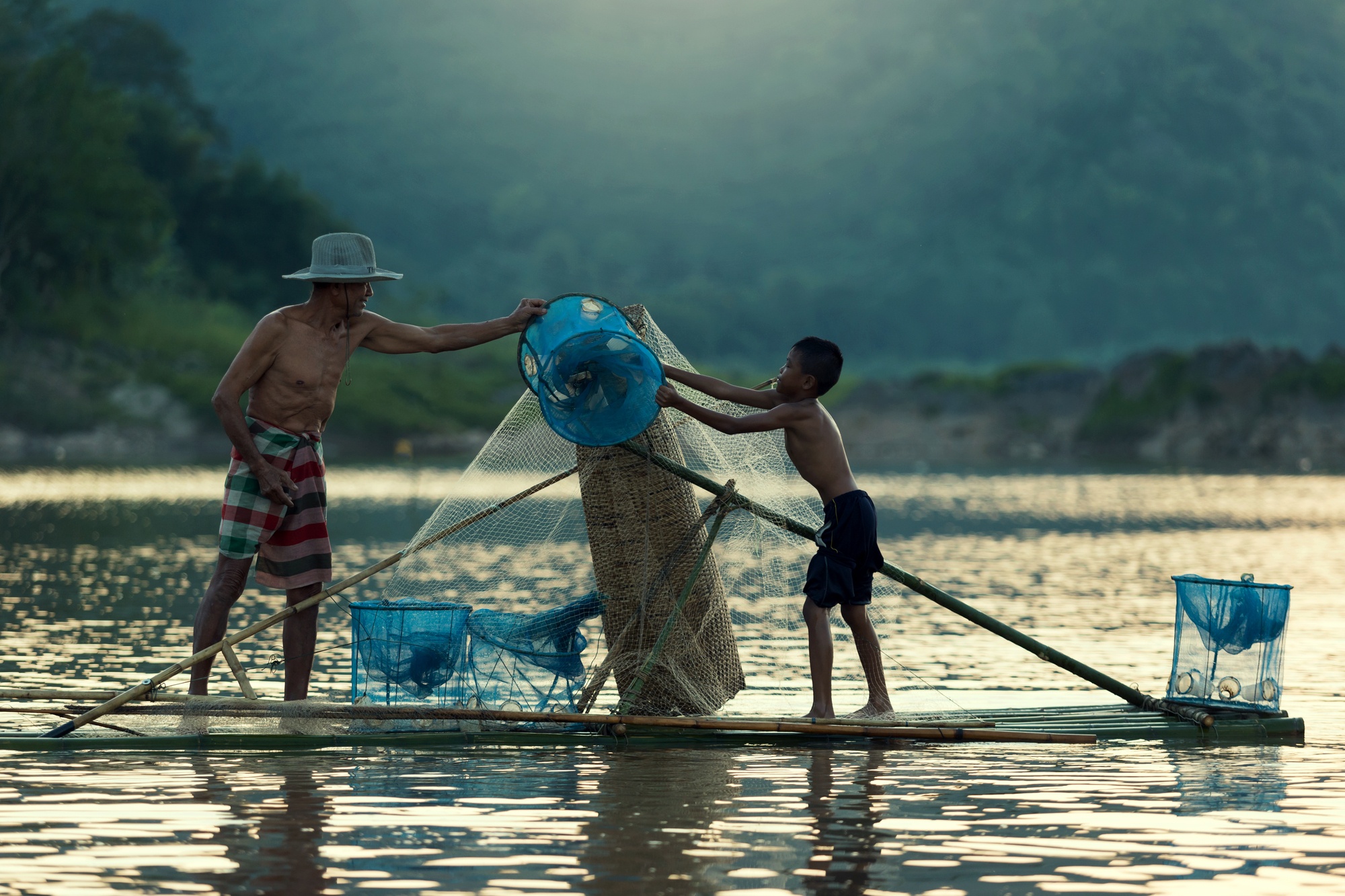 Fishing is an important part of life in Laos